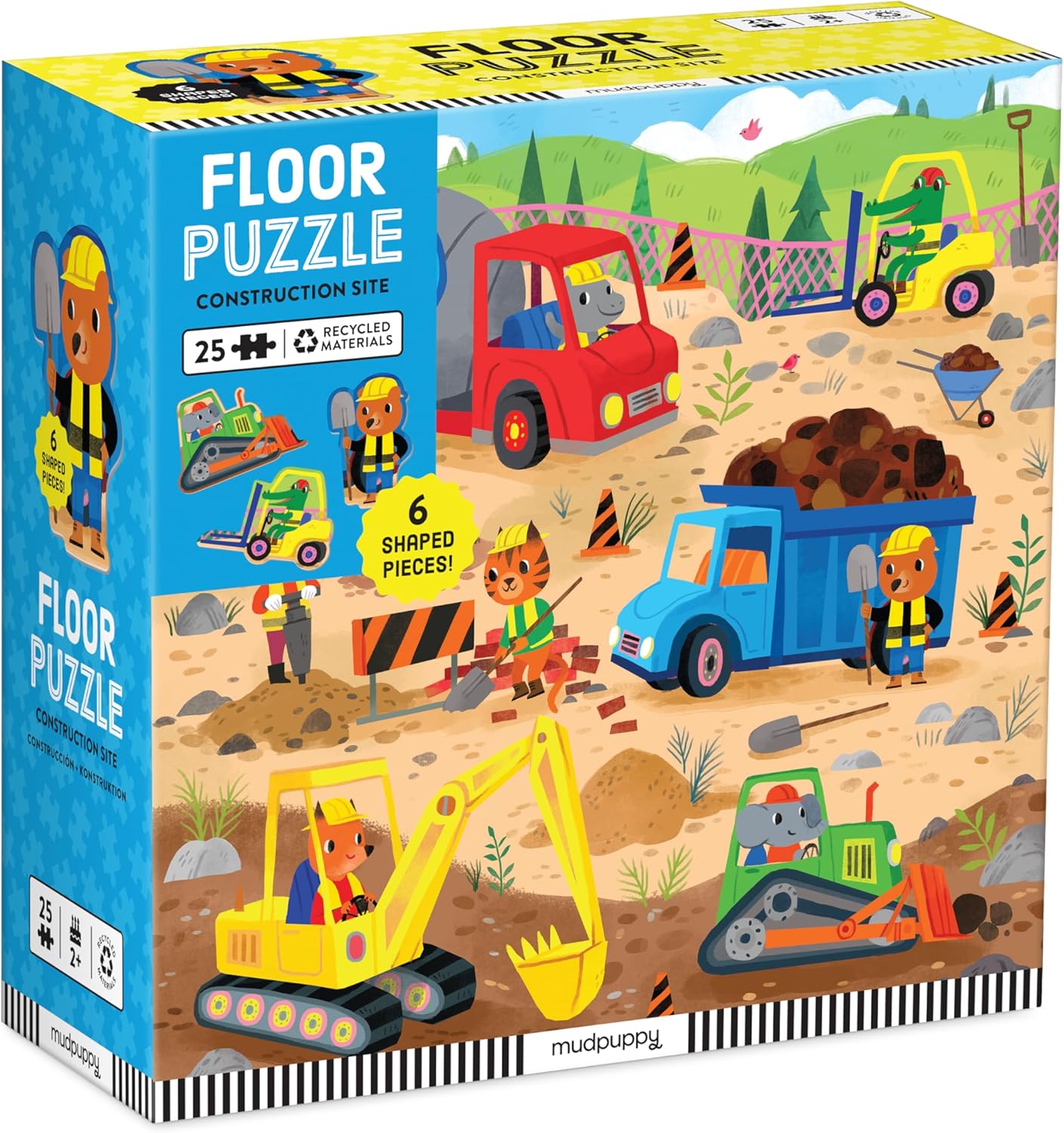 Construction Site 25 Piece Floor Puzzle W/ Shaped Pieces - Selbert. Kathryn 80 9780735376915