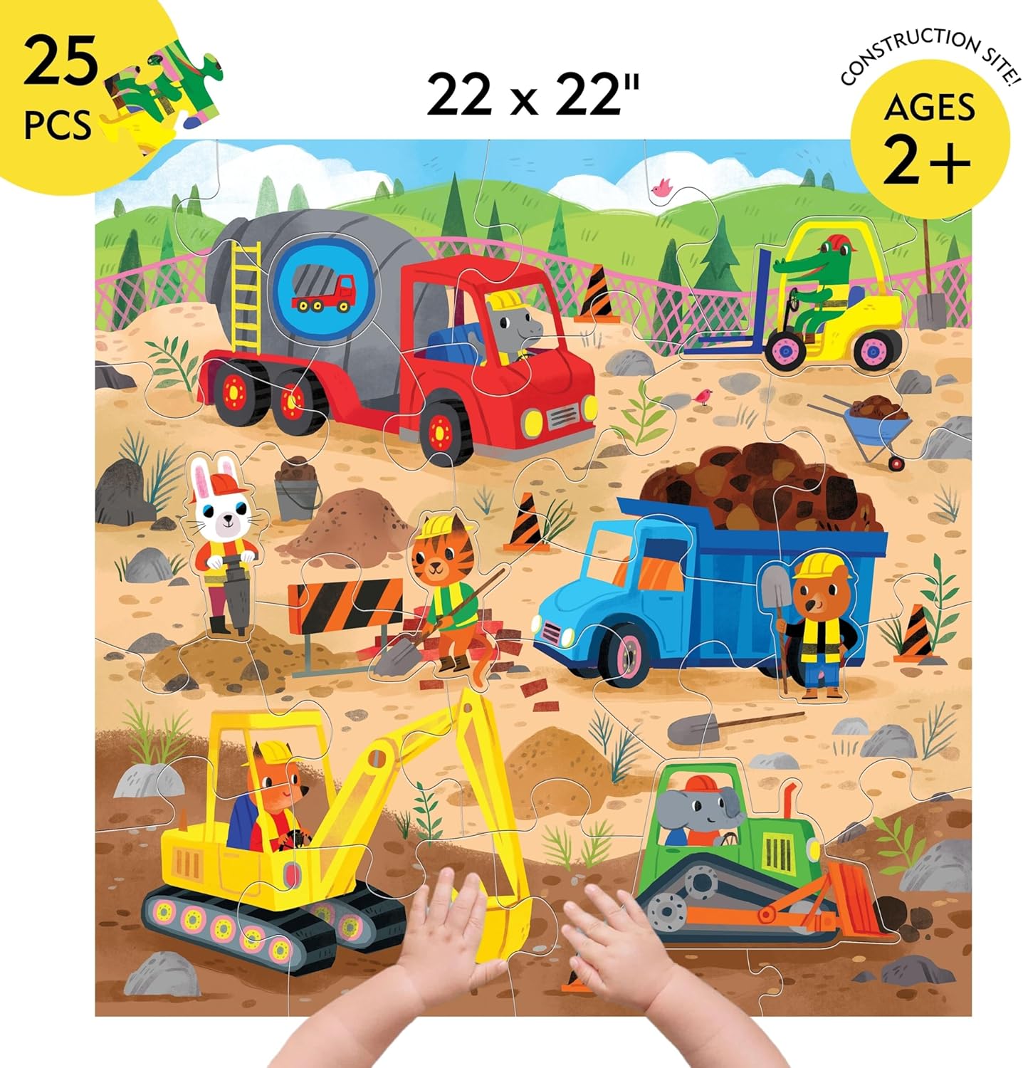 Construction Site 25 Piece Floor Puzzle W/ Shaped Pieces - Selbert. Kathryn 80 9780735376915_2