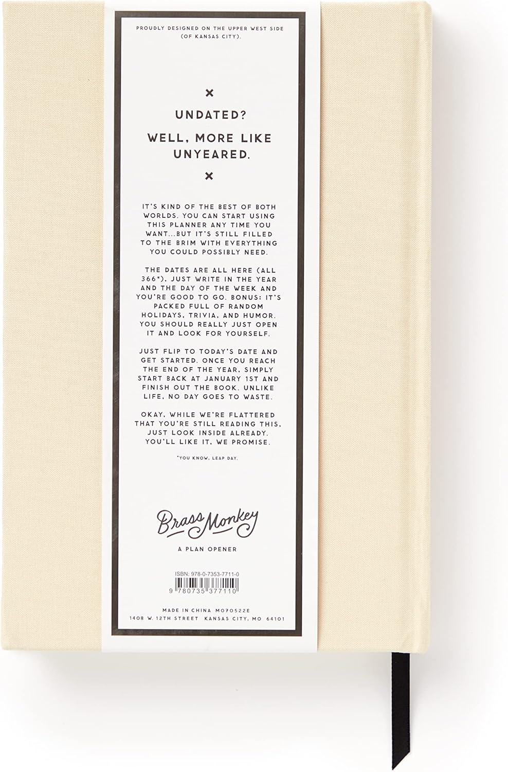 Big Plans Undated Standard Planner - Brass Monkey; Galison 9780735377110_4