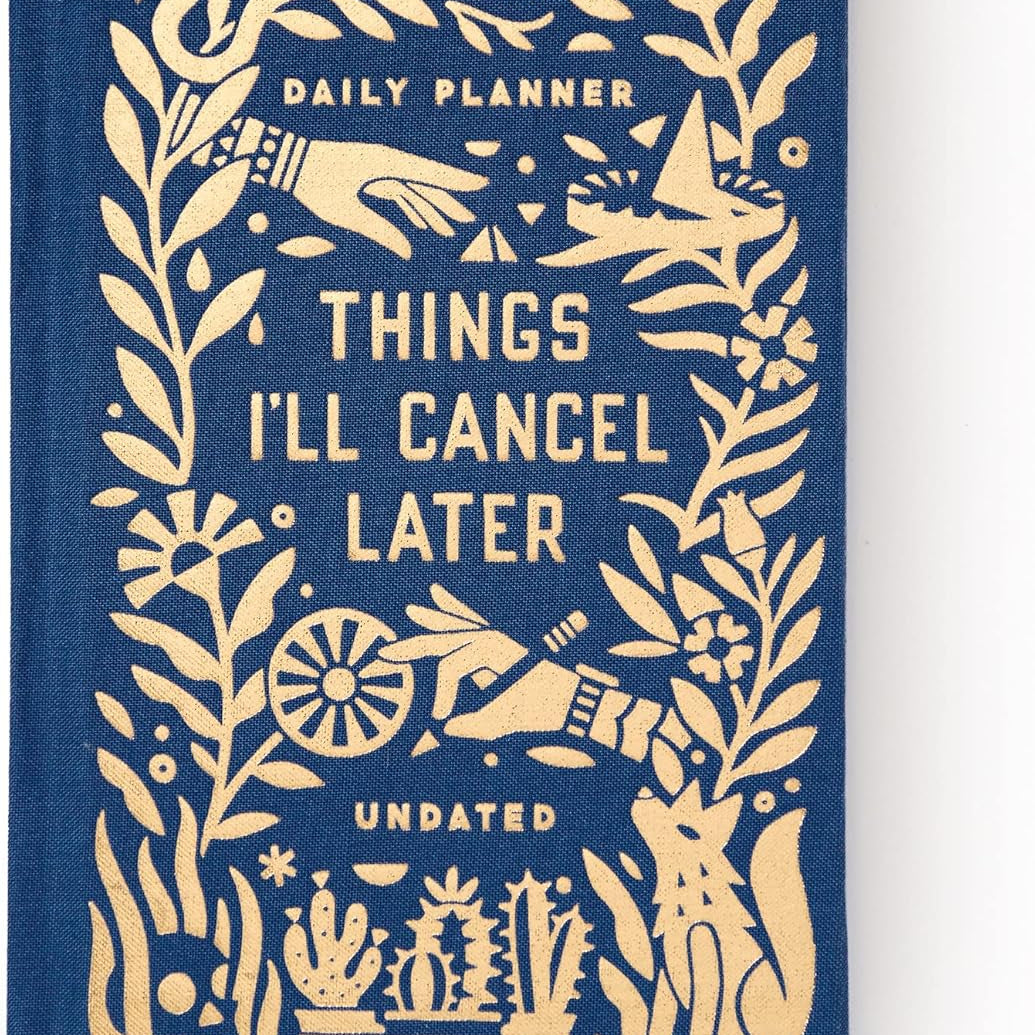 Things I'Ll Cancel Later Undated Mini Planner - Brass Monkey; Galison 9780735377127