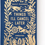 Things I'Ll Cancel Later Undated Mini Planner - Brass Monkey; Galison 9780735377127