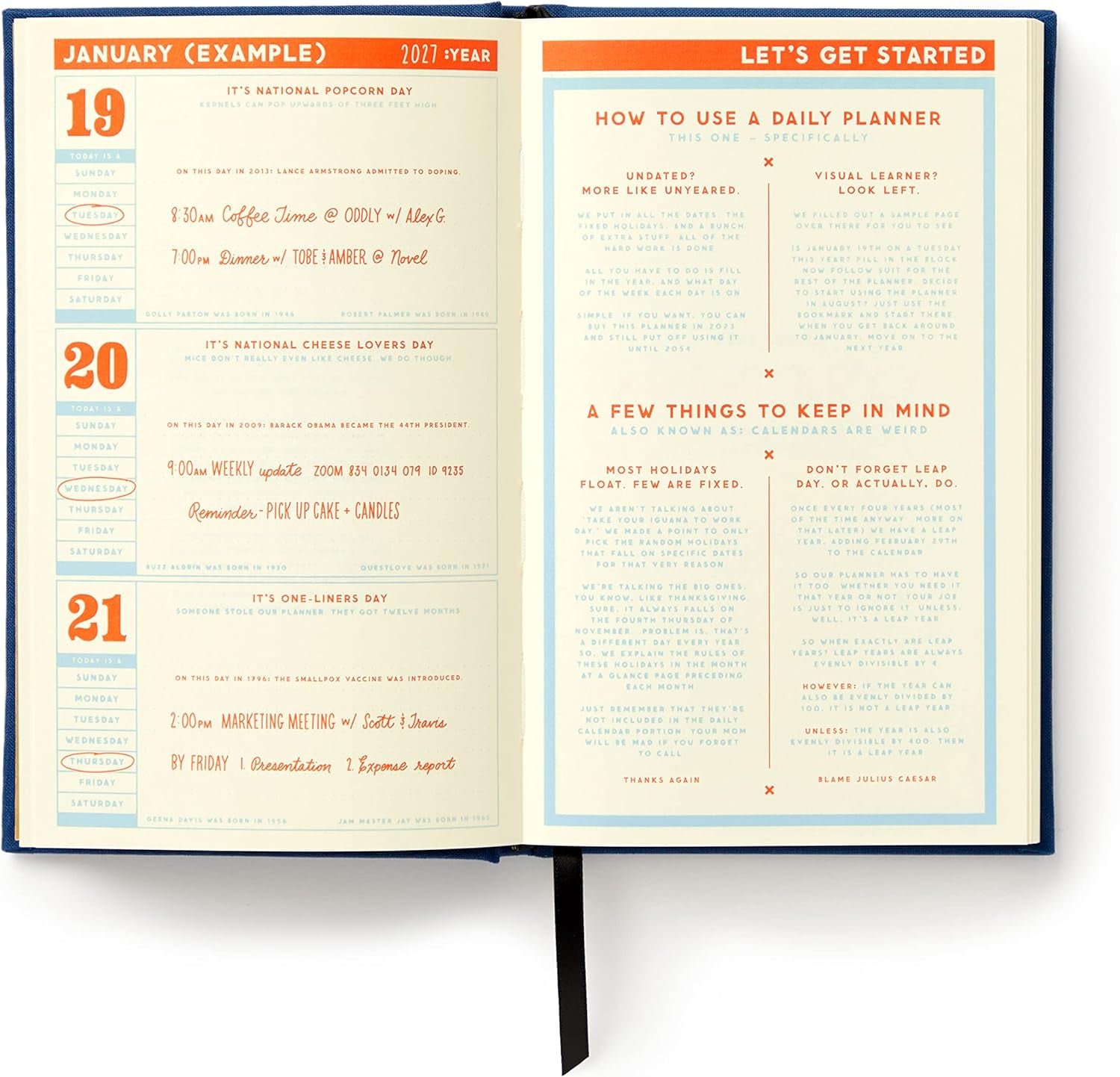 Things I'Ll Cancel Later Undated Mini Planner - Brass Monkey; Galison 9780735377127_1