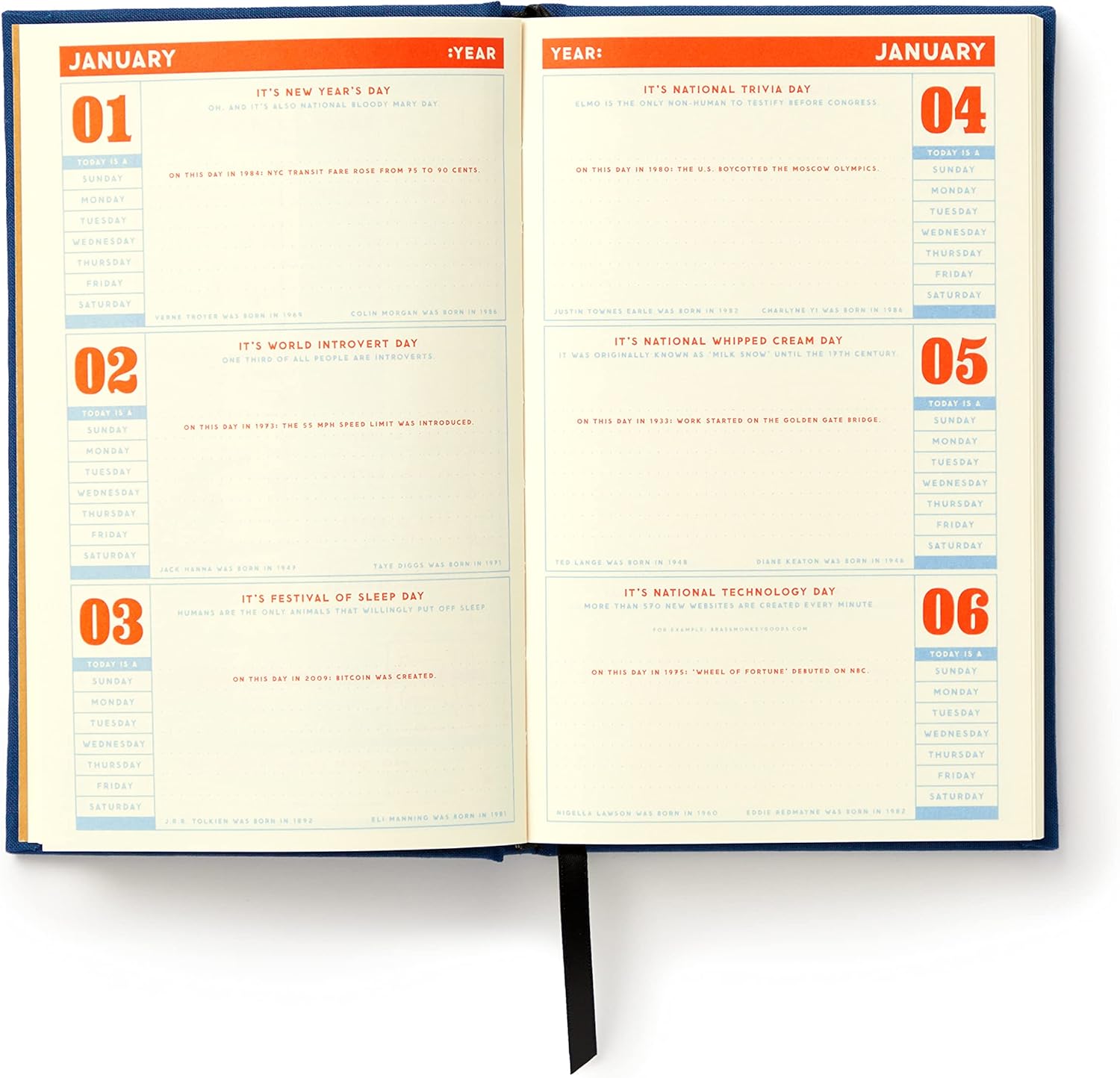 Things I'Ll Cancel Later Undated Mini Planner - Brass Monkey; Galison 9780735377127_2