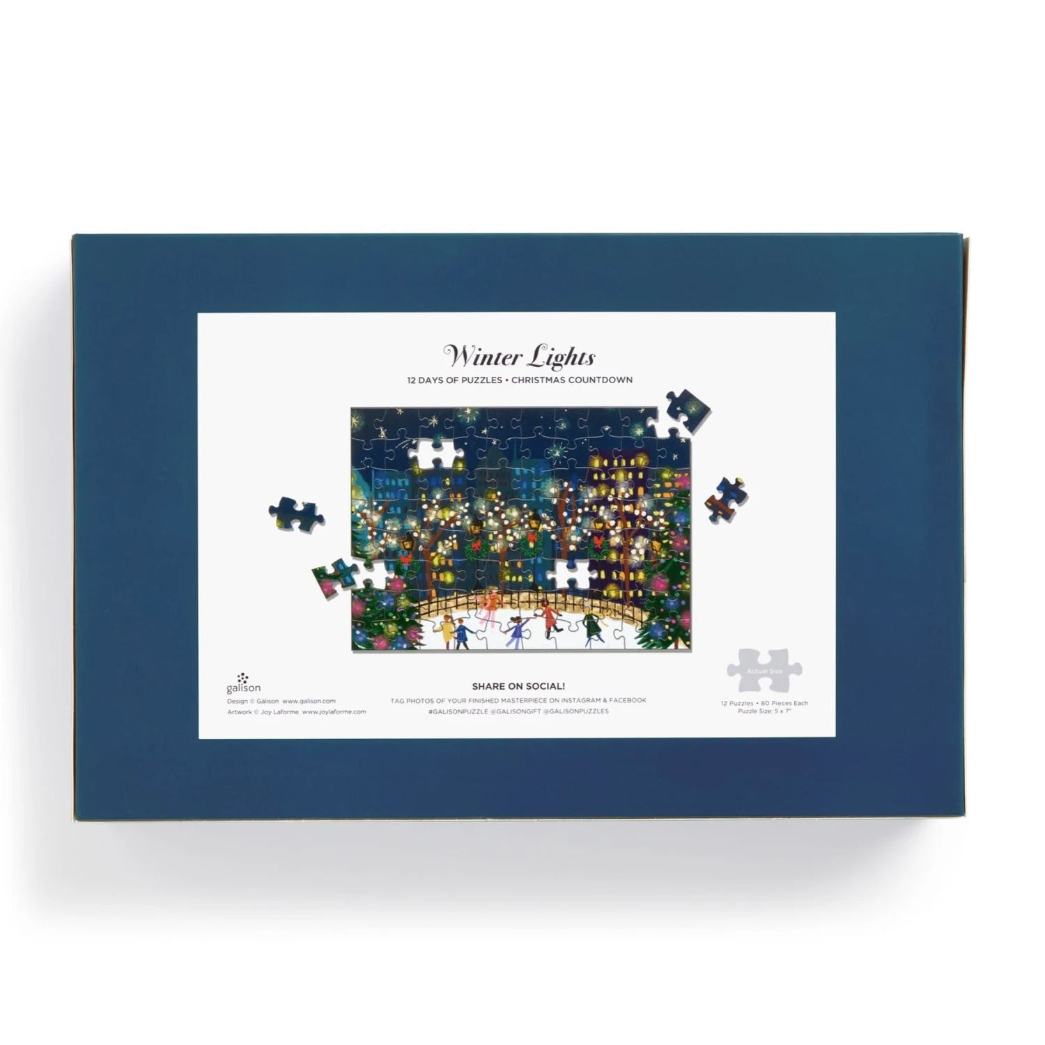 Winter Lights 12 Days Of Puzzles Holiday Countdown - Laforme. Joy 9780735378780_1