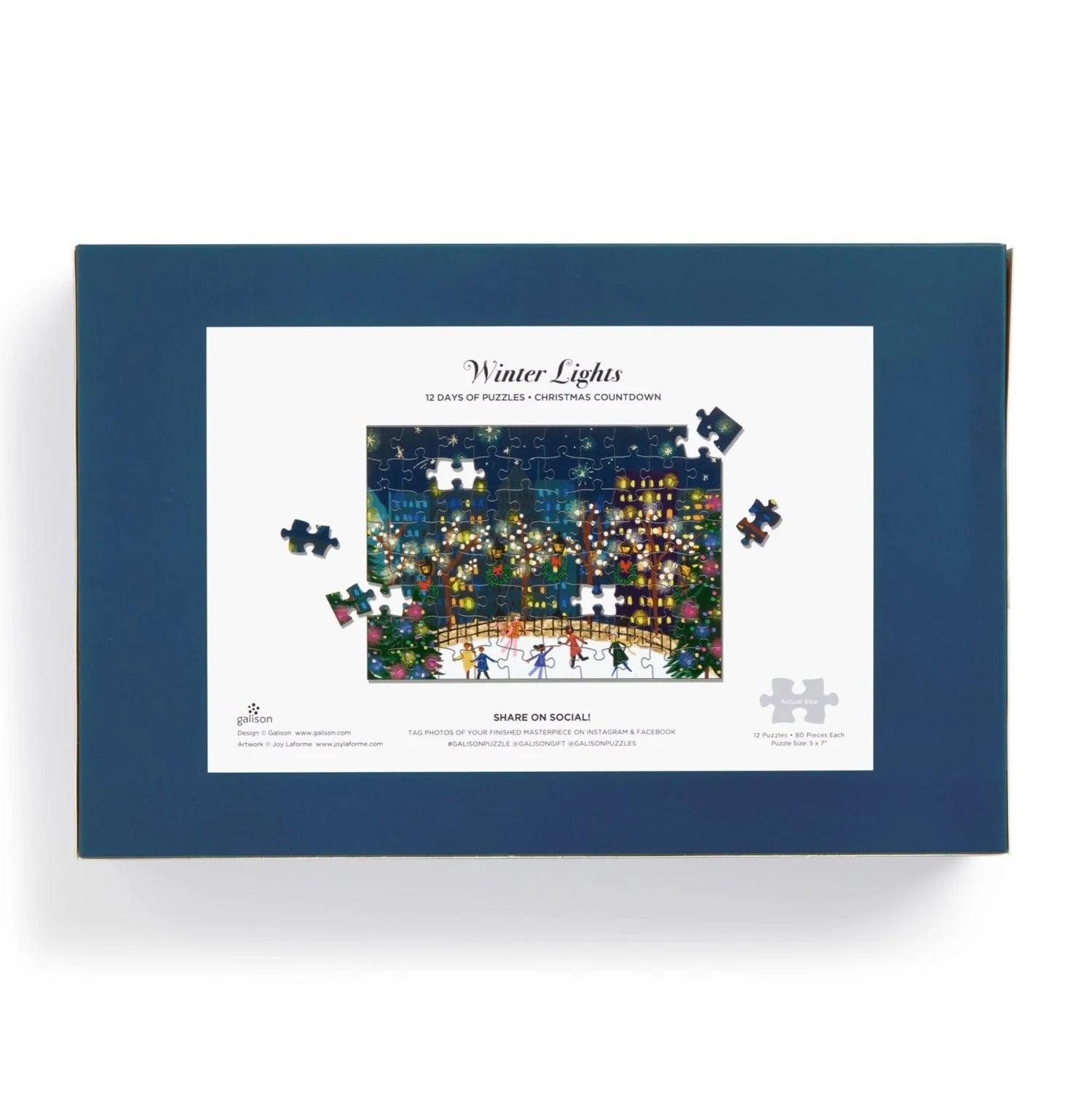 Winter Lights 12 Days Of Puzzles Holiday Countdown - Laforme. Joy 9780735378780_1