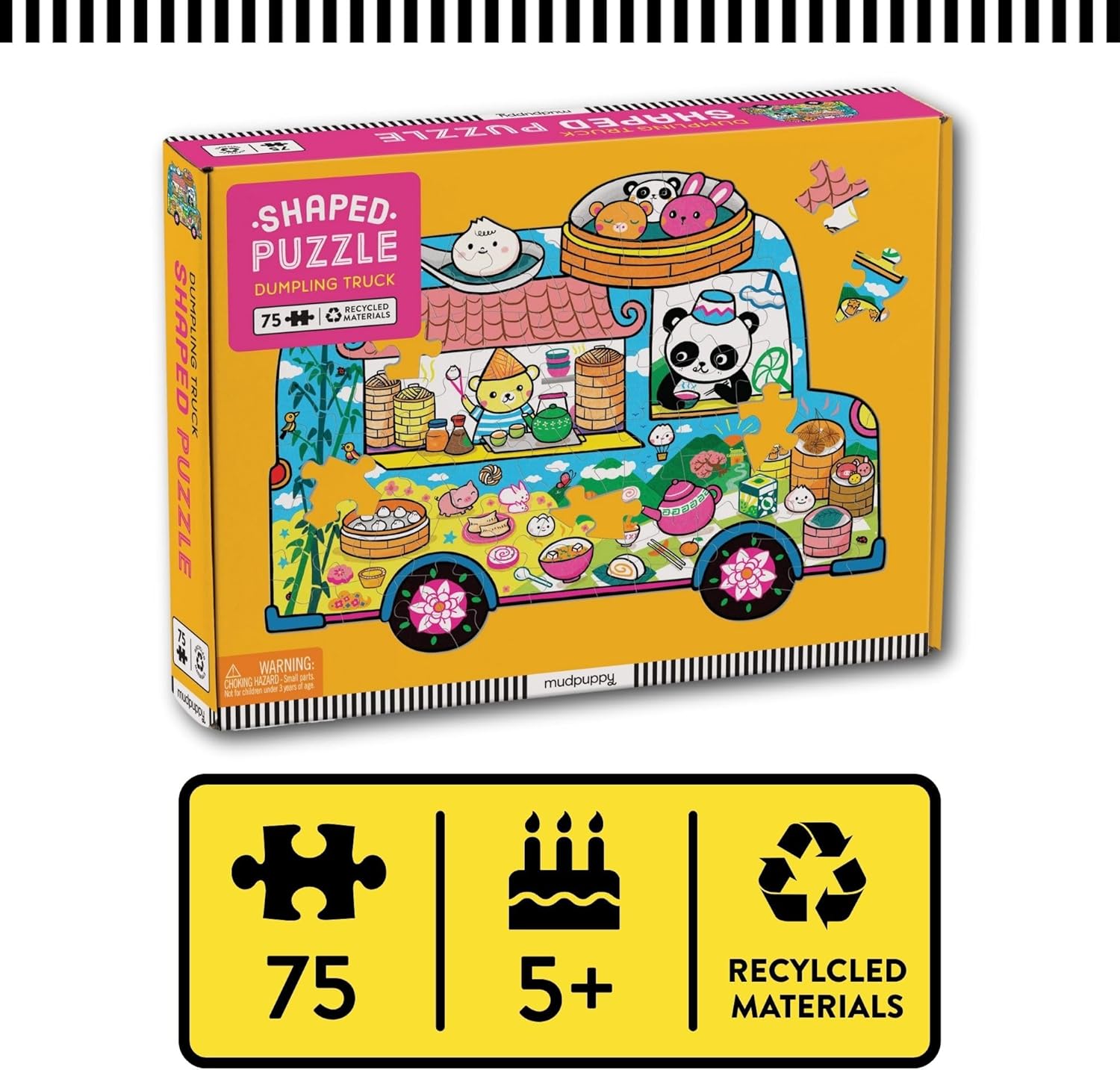 Dumpling Truck 75 Piece Shaped Scene Puzzle - Chen. Belinda 80 9780735378933_1