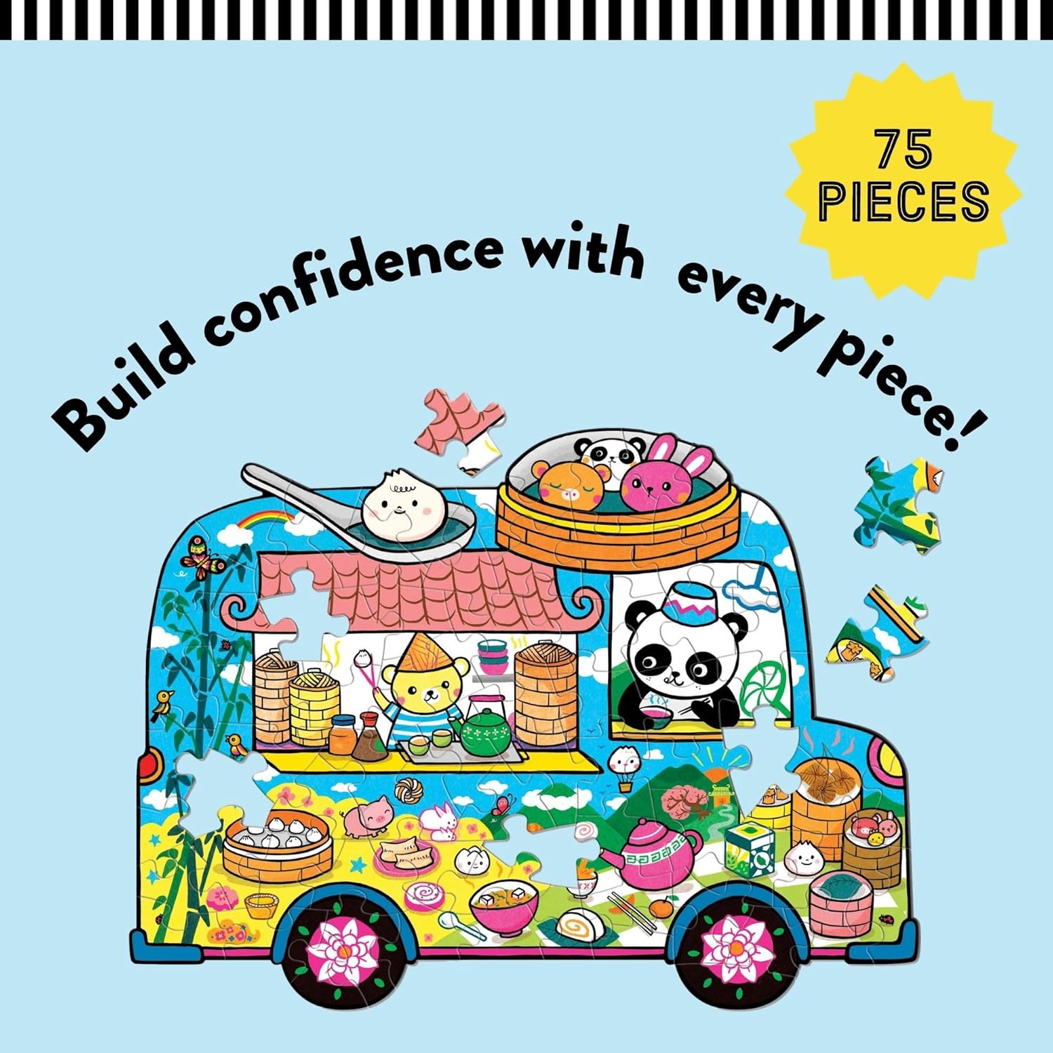 Dumpling Truck 75 Piece Shaped Scene Puzzle - Chen. Belinda 80 9780735378933_3