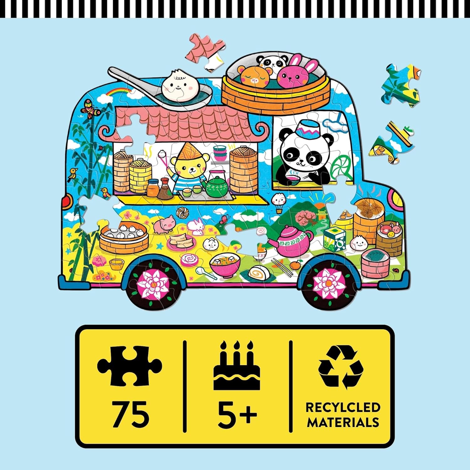Dumpling Truck 75 Piece Shaped Scene Puzzle - Chen. Belinda 80 9780735378933_4
