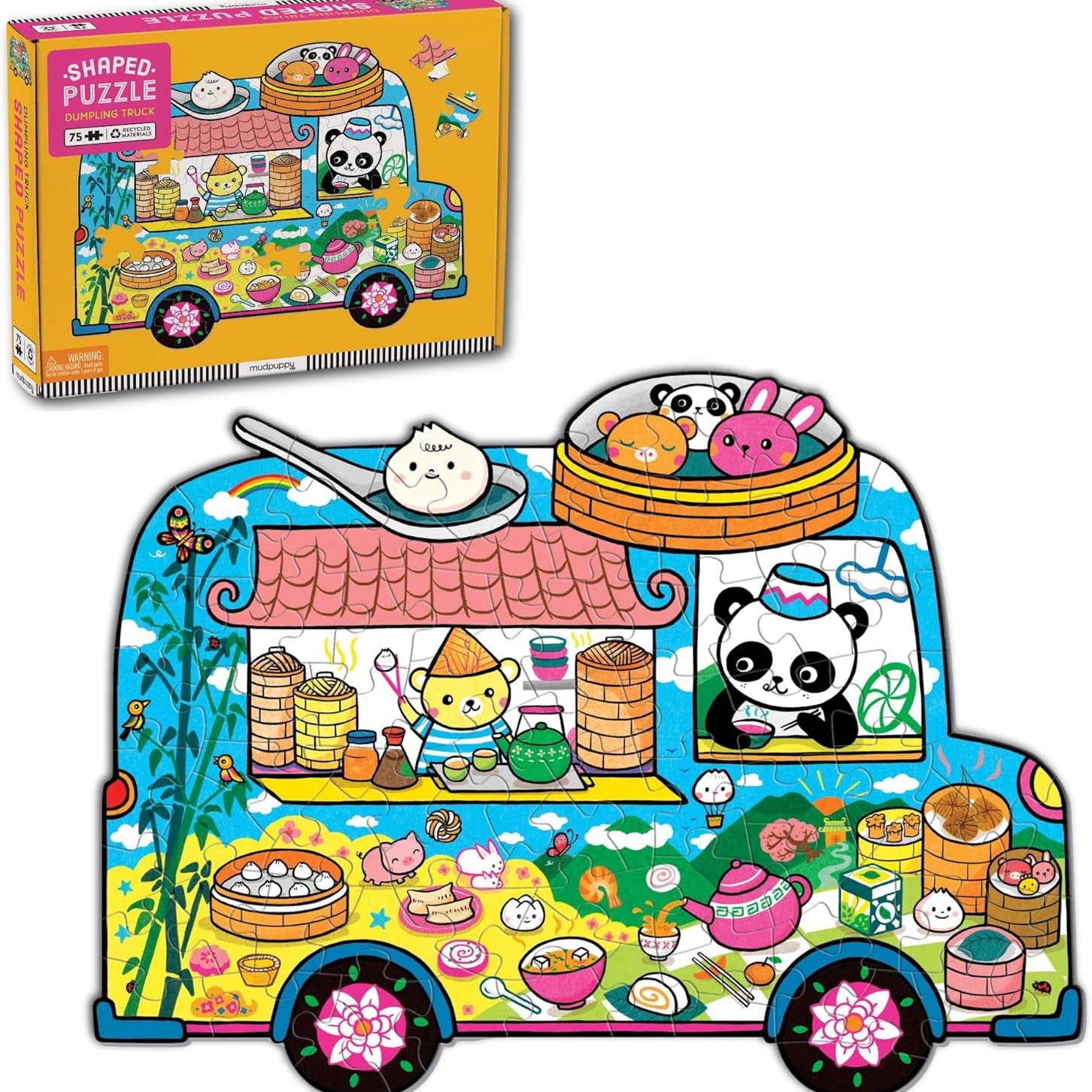 Dumpling Truck 75 Piece Shaped Scene Puzzle - Chen. Belinda 80 9780735378933_5c19c8d7-a10f-48de-bbe8-b31830665abc