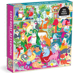 Caturday Afternoon 500 Piece Jigsaw Puzzle by Jones. Rebecca 9780735380806