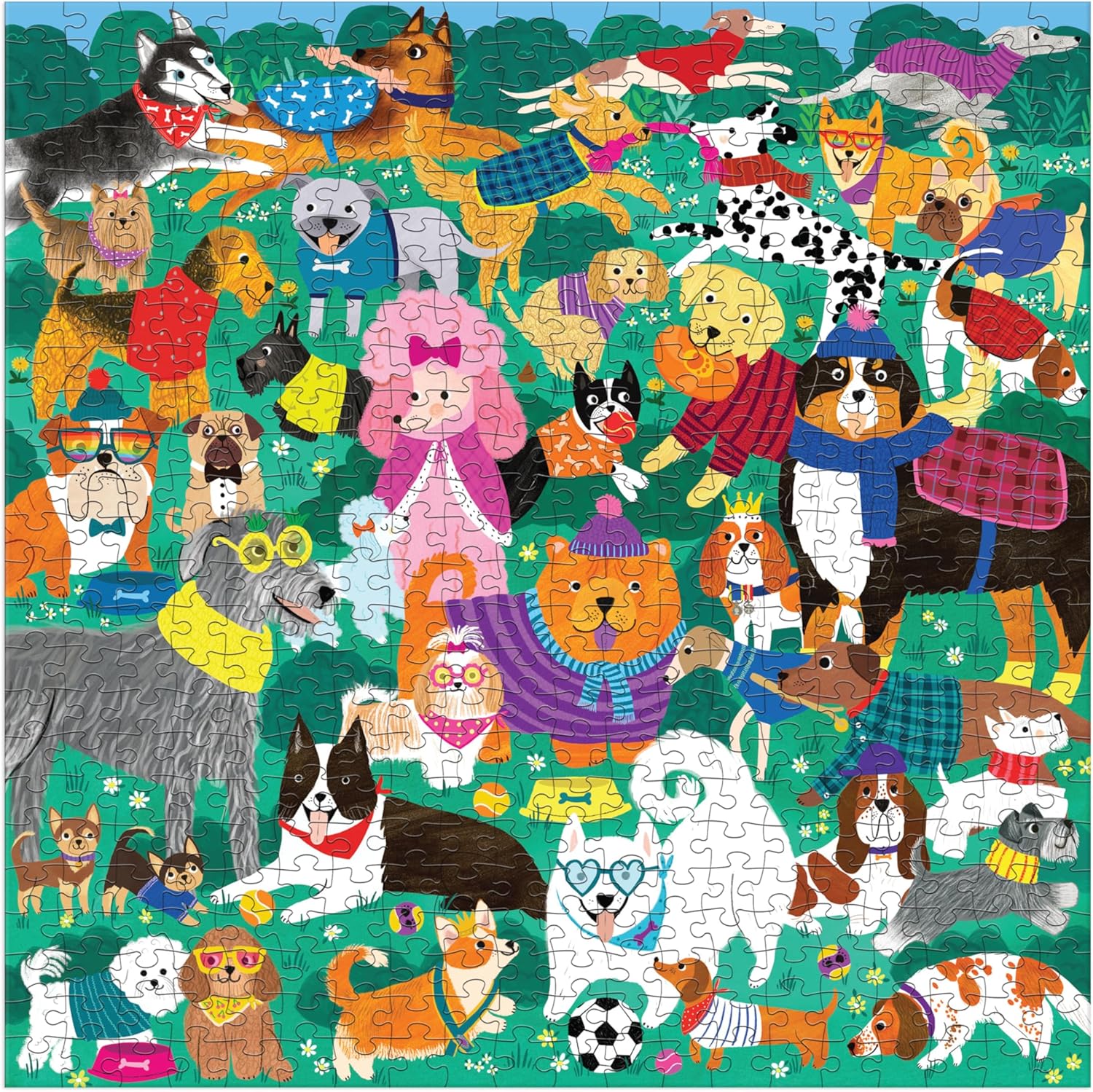 Doggone Days 500 Piece Jigsaw Puzzle by Jones. Rebecca 9780735380813_1