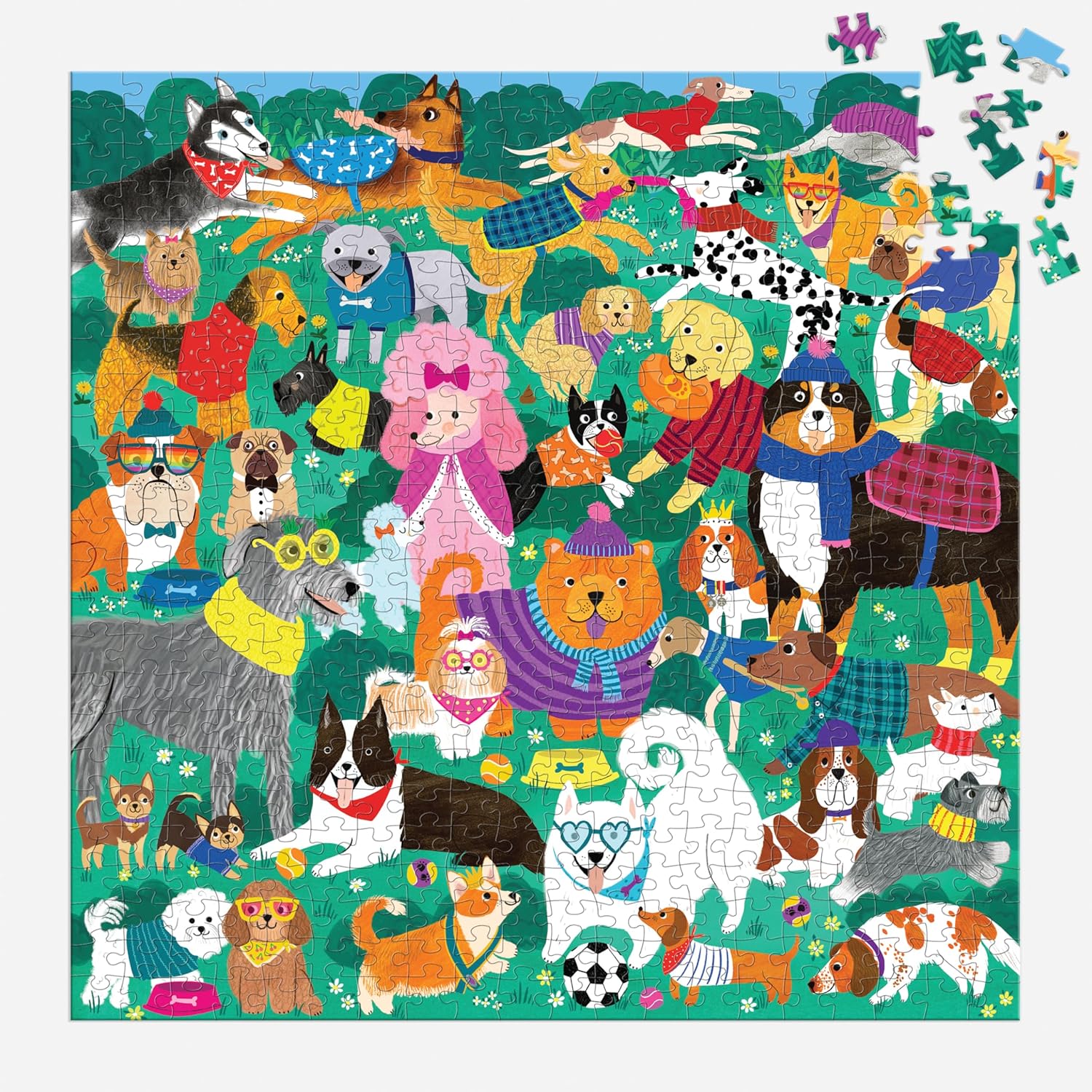 Doggone Days 500 Piece Jigsaw Puzzle by Jones. Rebecca 9780735380813_2