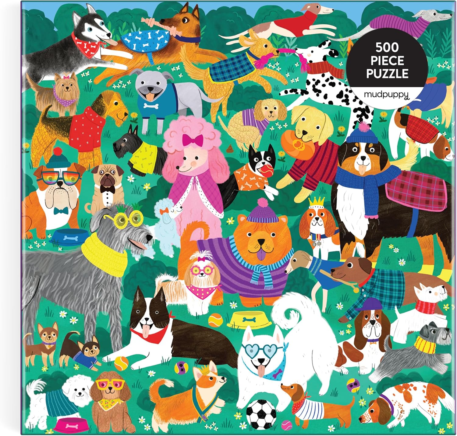 Doggone Days 500 Piece Jigsaw Puzzle by Jones. Rebecca 9780735380813_3