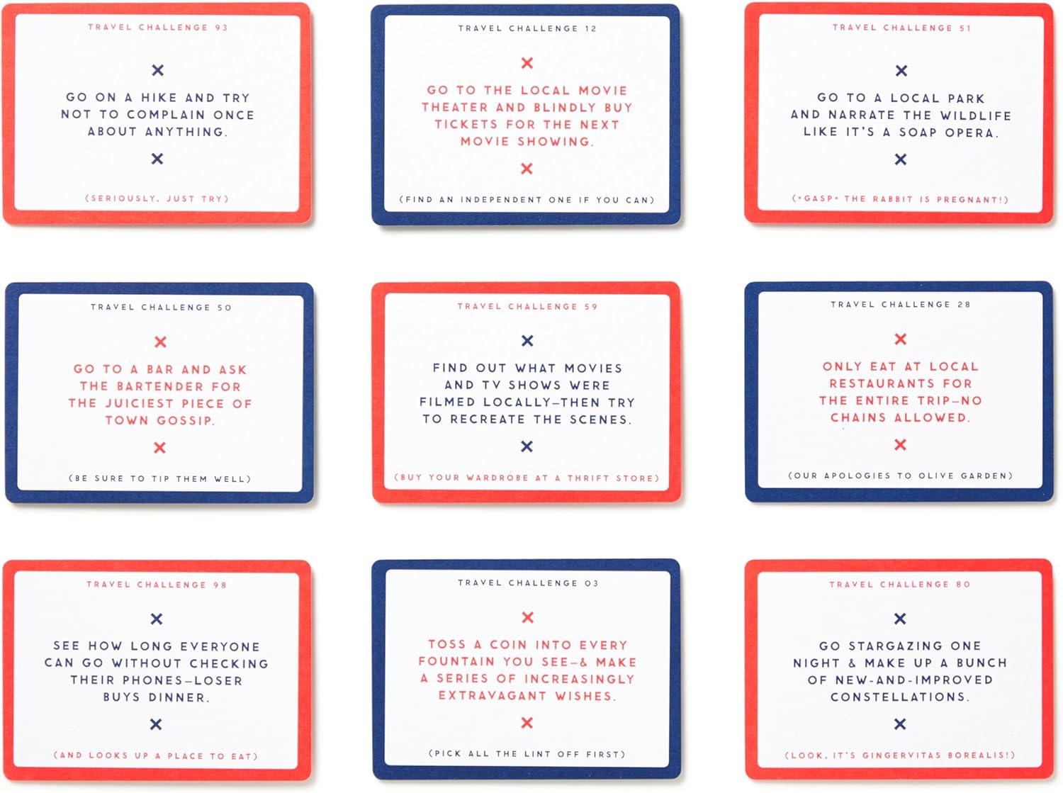 Challenge Accepted Travel Task Card Deck by Brass Monkey 9780735381124_3