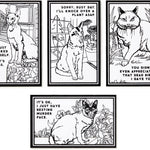 Moody Cats Velvet Coloring Set by Brass Monkey 9780735381223_2