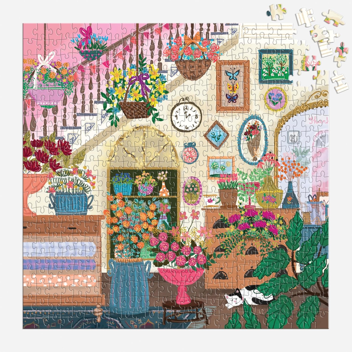 Joy Laforme Flower Shop 500 Piece House Jigsaw Puzzle - Laforme. Joy 9780735381322_1