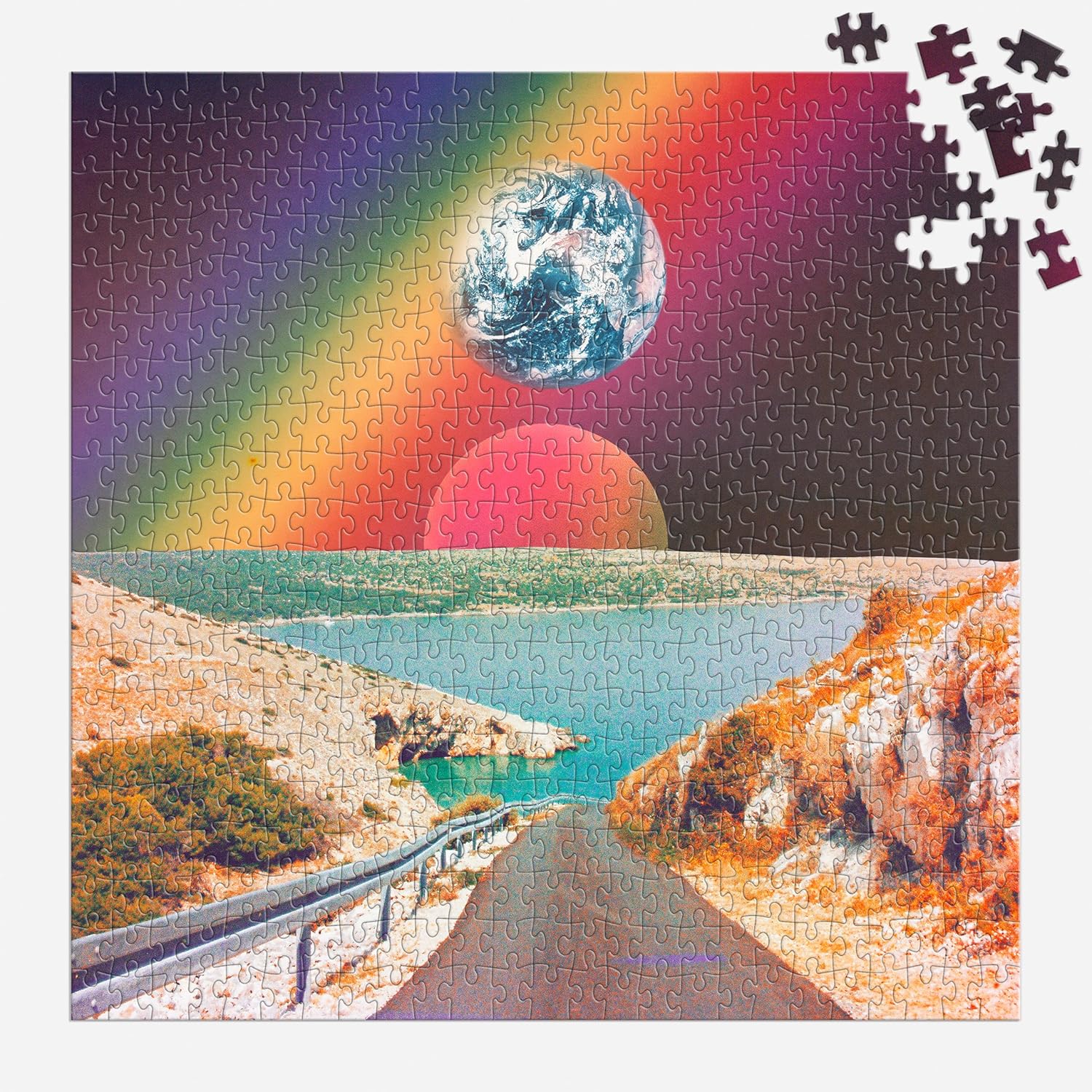 Cosmic Rainbow 500 Piece Jigsaw Puzzle - Galison 9780735381902_4
