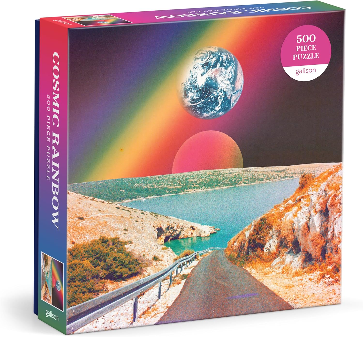 Cosmic Rainbow 500 Piece Jigsaw Puzzle - Galison 9780735381902_5