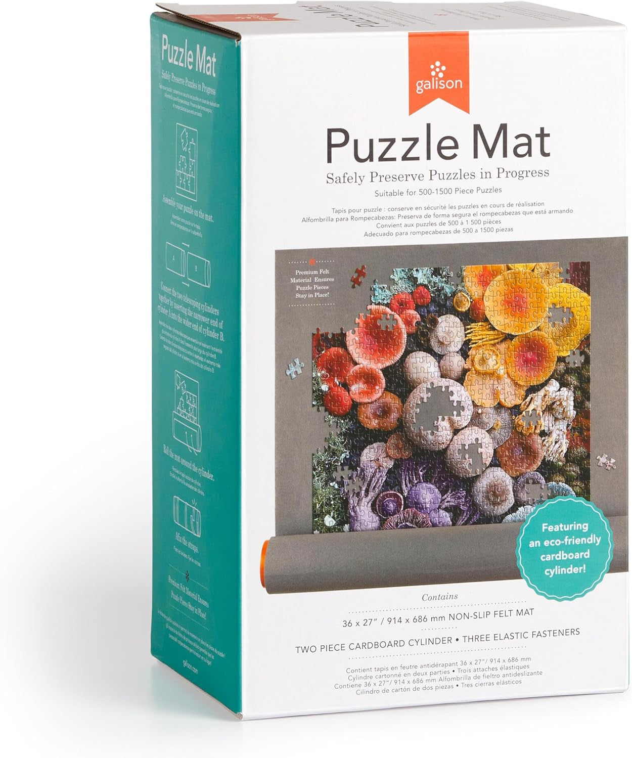 Roll Up Puzzle Mat (Up To 1500 Pieces) - Galison 9780735382190