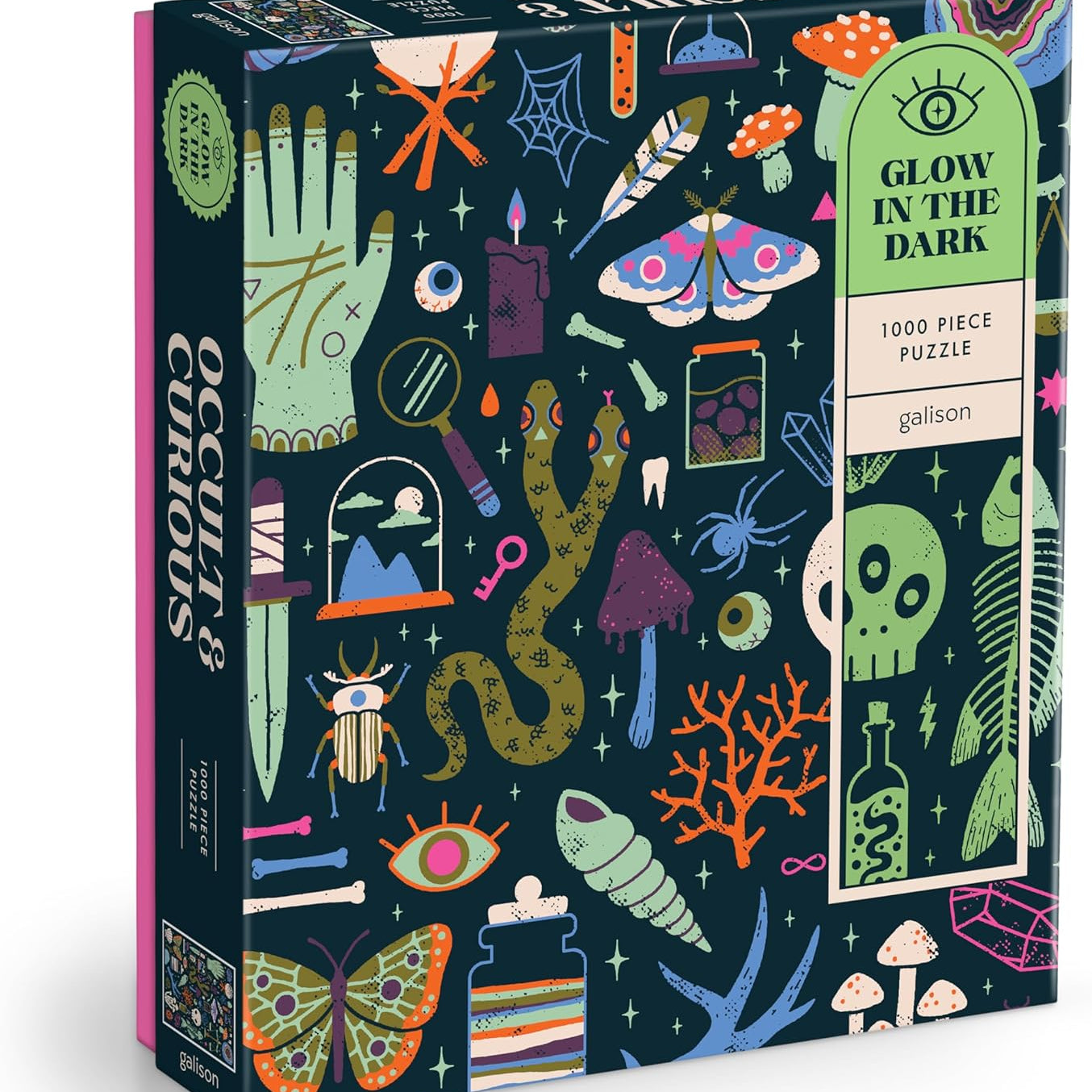 Occult And Curious 1000 Piece Glow In The Dark Jigsaw Puzzle - Chew. Camille 9780735382534