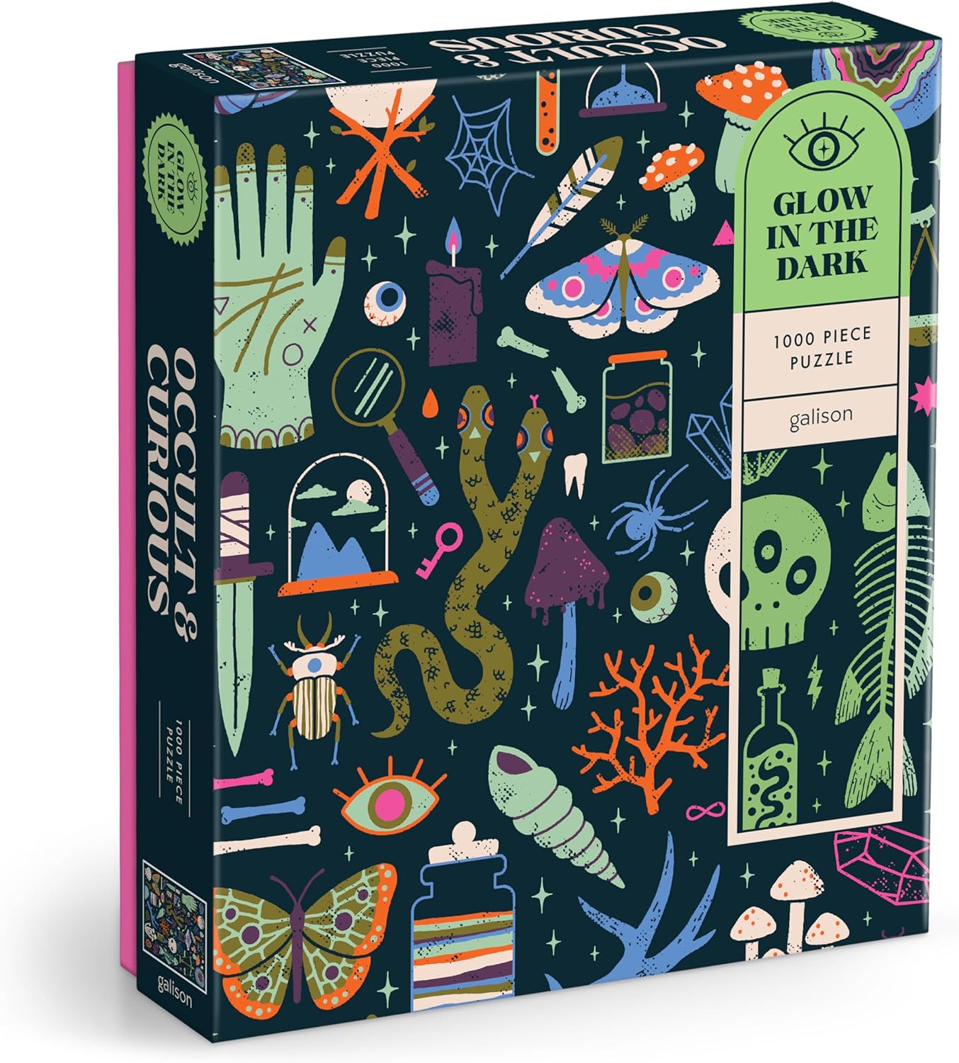 Occult And Curious 1000 Piece Glow In The Dark Jigsaw Puzzle - Chew. Camille 9780735382534