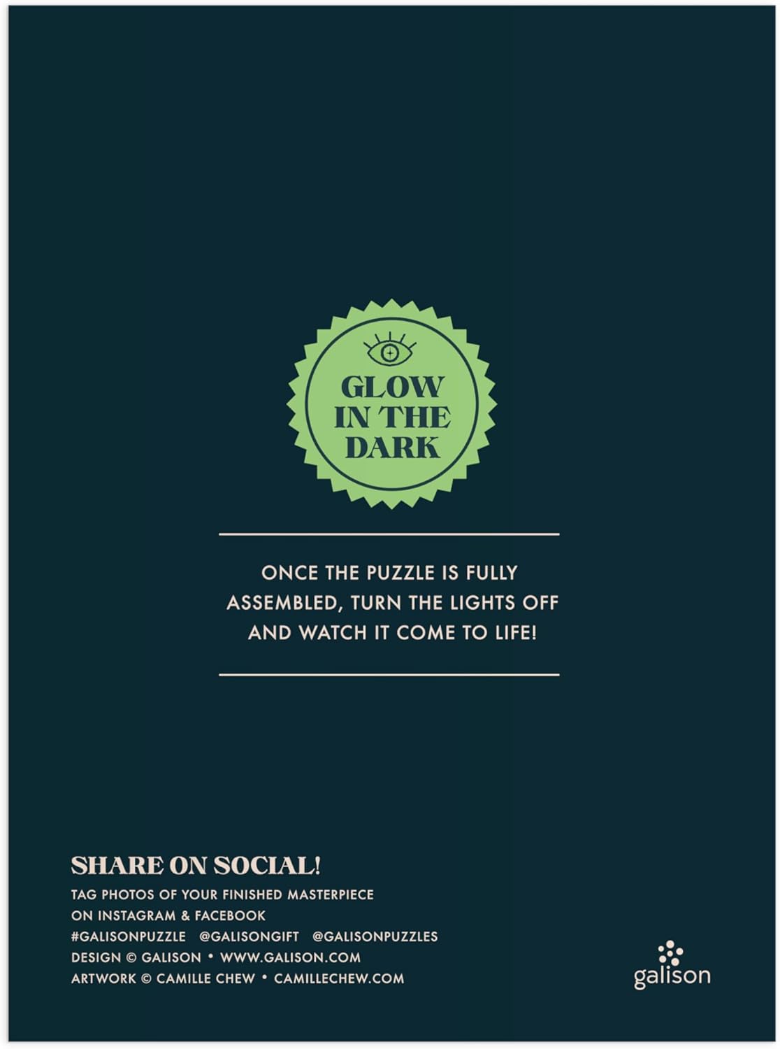 Occult And Curious 1000 Piece Glow In The Dark Jigsaw Puzzle - Chew. Camille 9780735382534_2