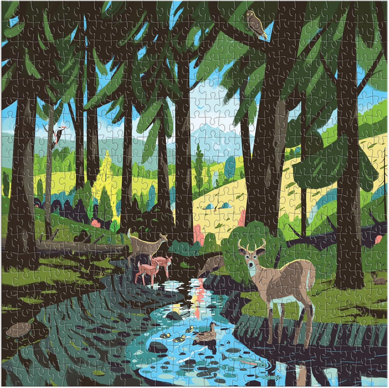Woodland Pass 500 Piece Jigsaw Puzzle 9780735382565_1
