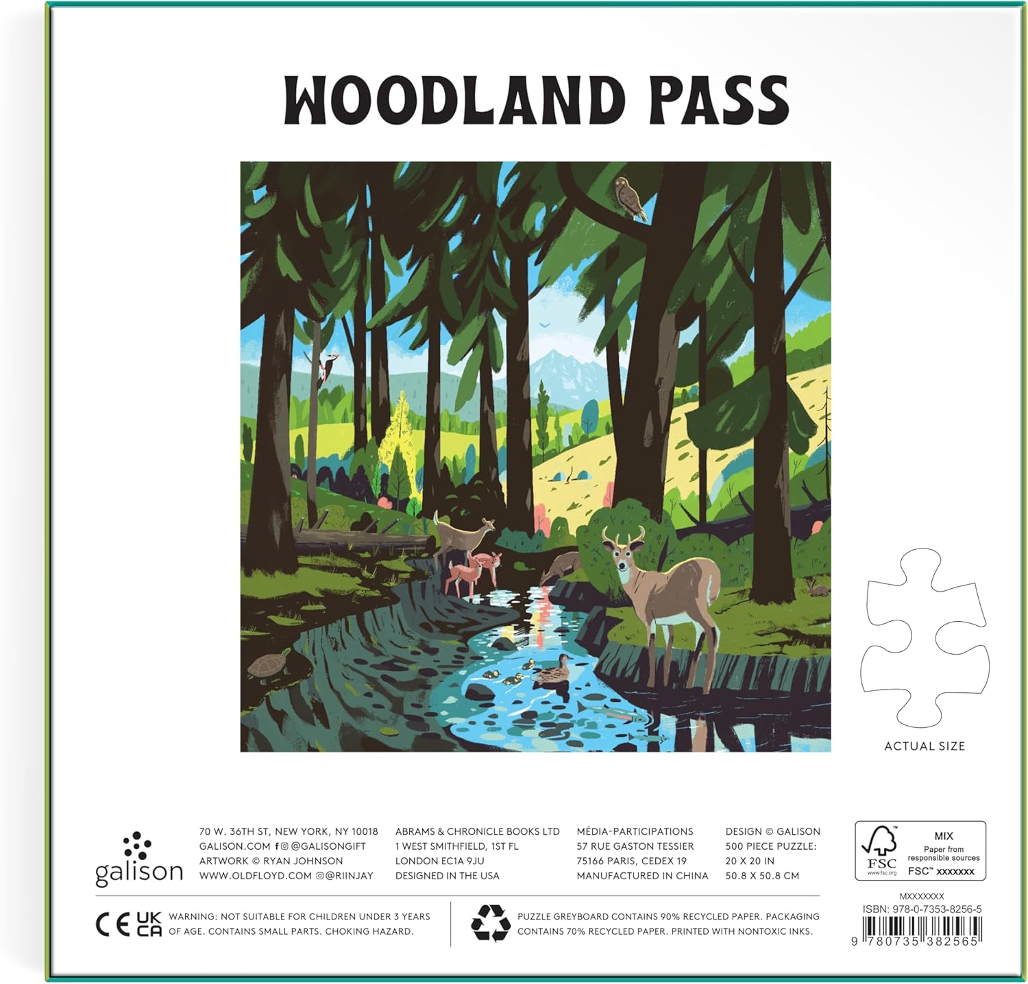 Woodland Pass 500 Piece Jigsaw Puzzle 9780735382565_2
