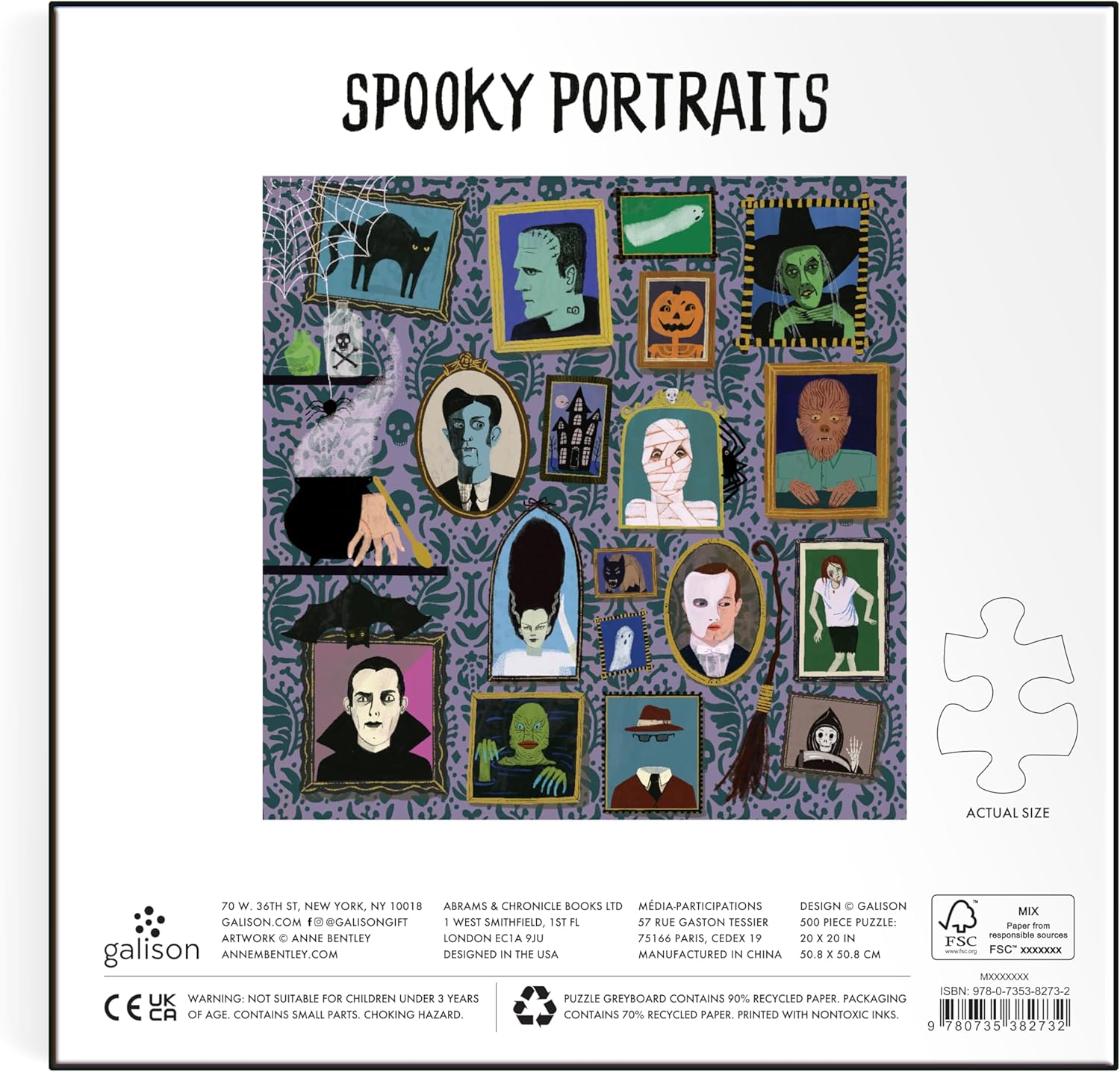 Spooky Portraits 500 Pc Foil 9780735382732_2