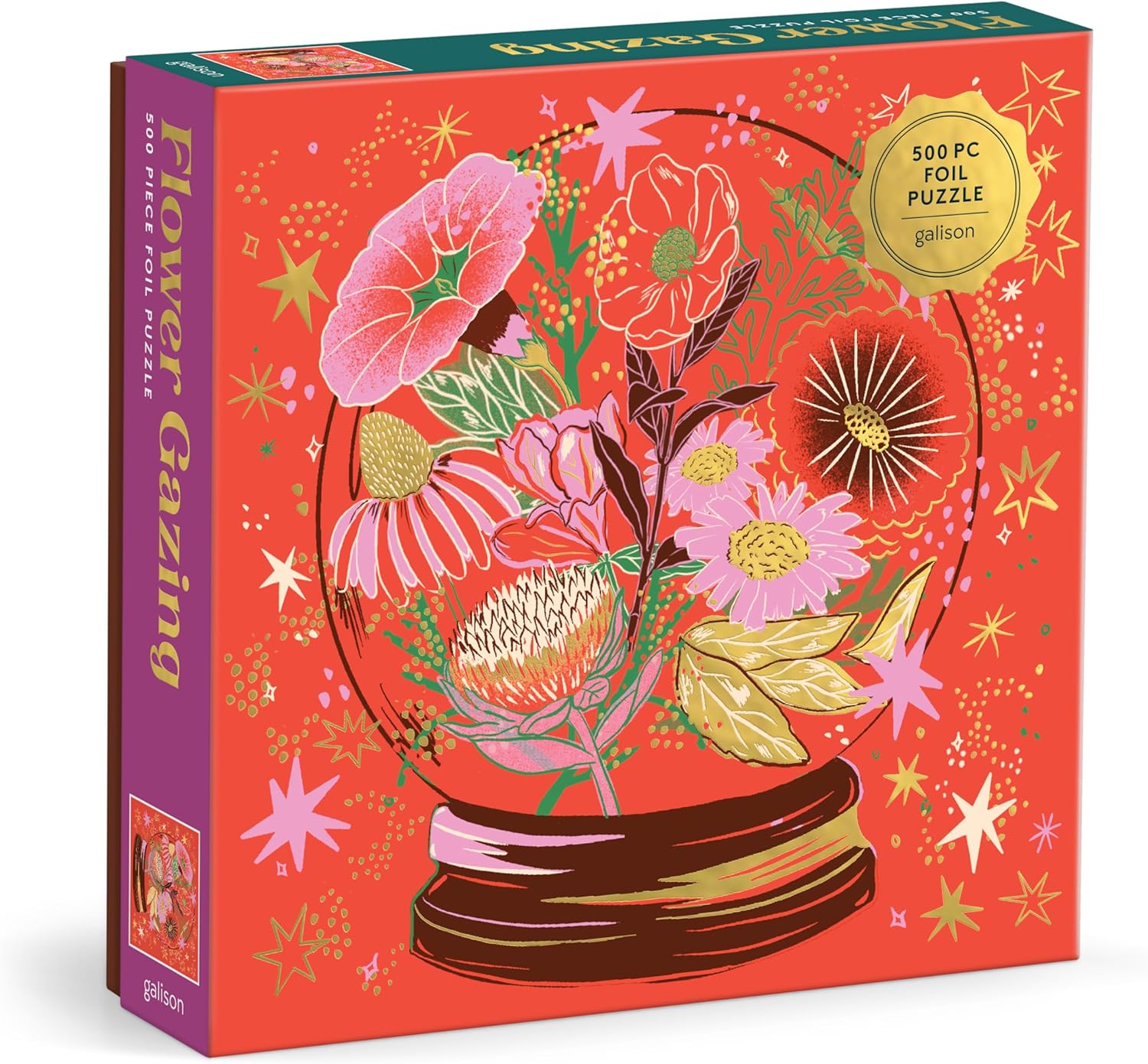 Flower Gazing 500 Piece Foil Jigsaw Puzzle 9780735382831
