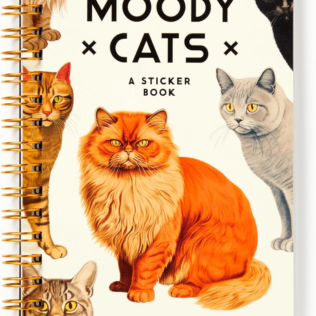Moody Cats Sticker Book by Brass Monkey 9780735382930