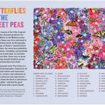 Butterflies In The Sweatpeas 1000 Piece Jigsaw Puzzle - Litten. Troy 9780735383357_2