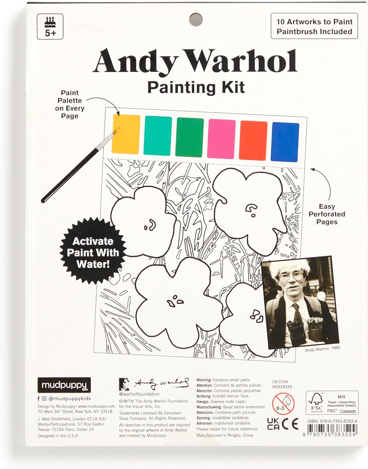 Andy Warhol Painting Kit by Mudpuppy 9780735383524_1