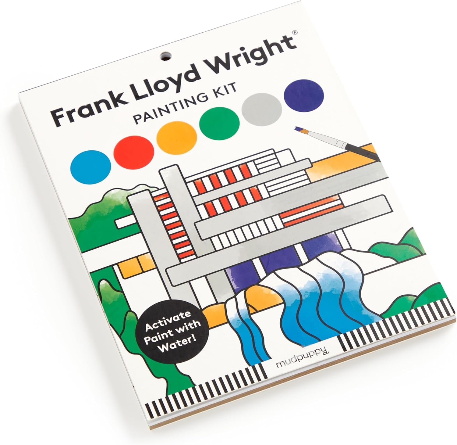 Frank Lloyd Wright Painting Kit by Mudpuppy 9780735383586