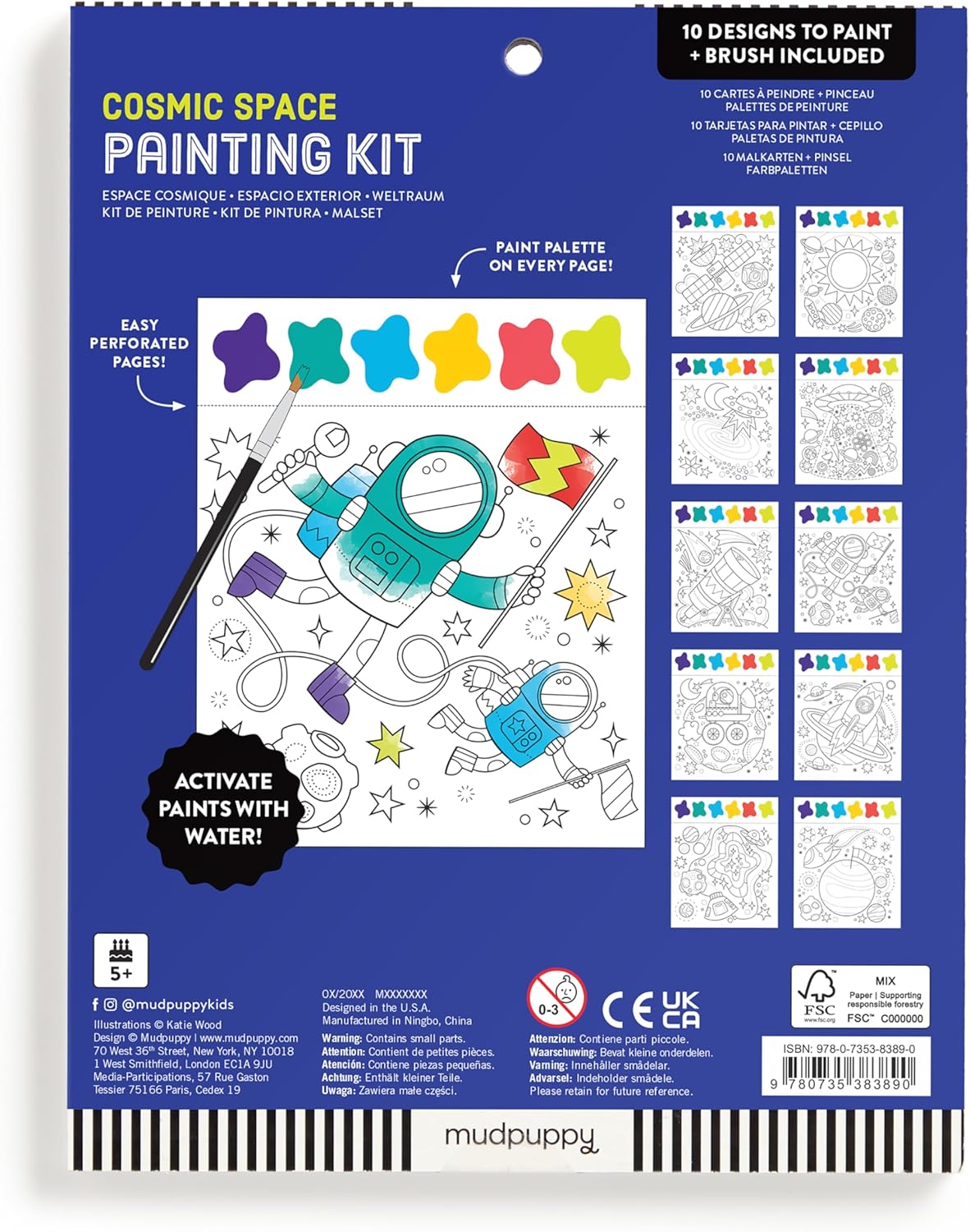 Cosmic Space Painting Kit by Mudpuppy 9780735383890_4