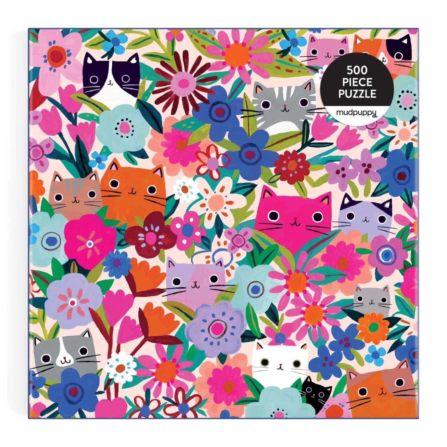 Blooming Cats 500 Piece Jigsaw Puzzle - Mudpuppy 9780735384163