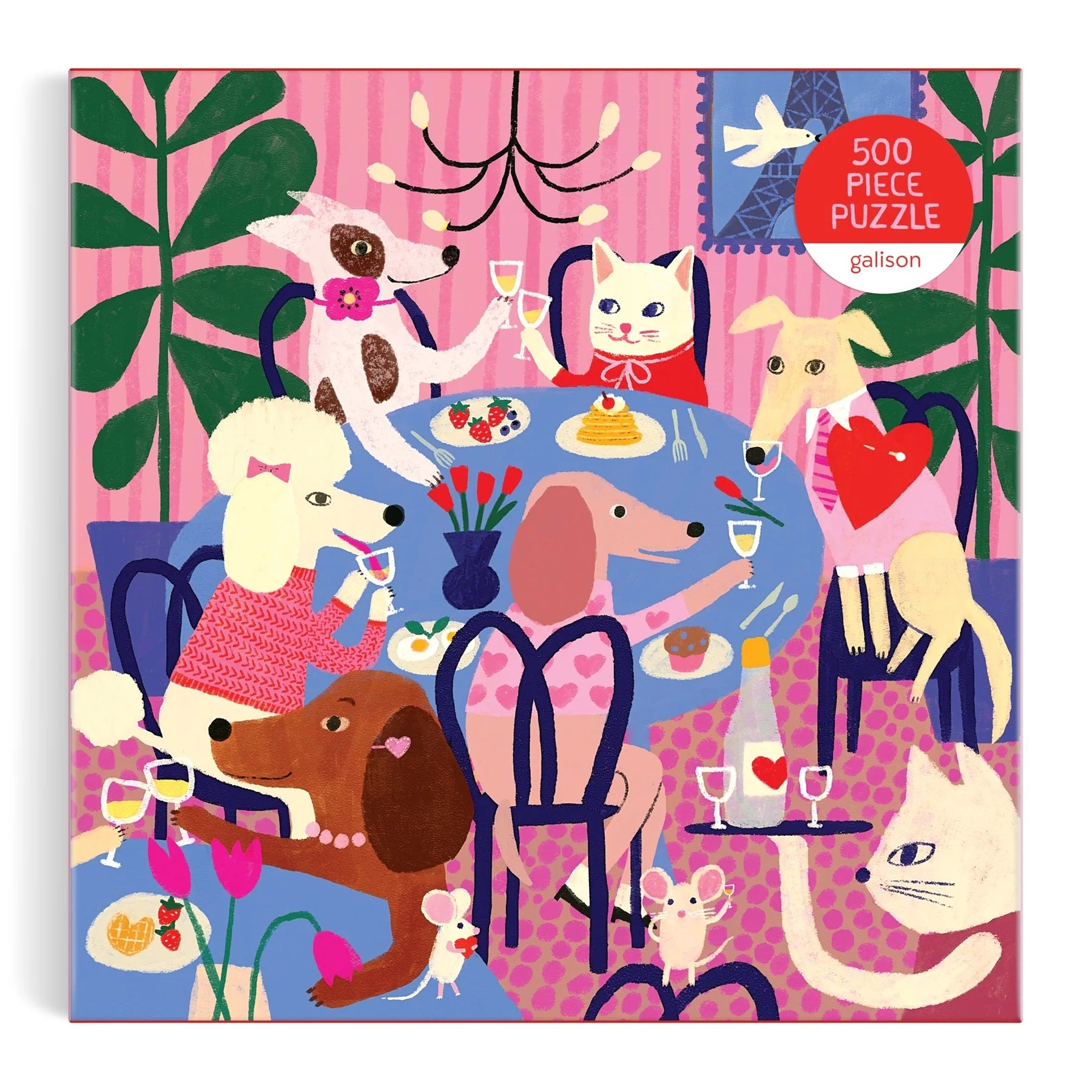 Paws For Love 500 Piece Jigsaw Puzzle - Galison 20 9780735385955
