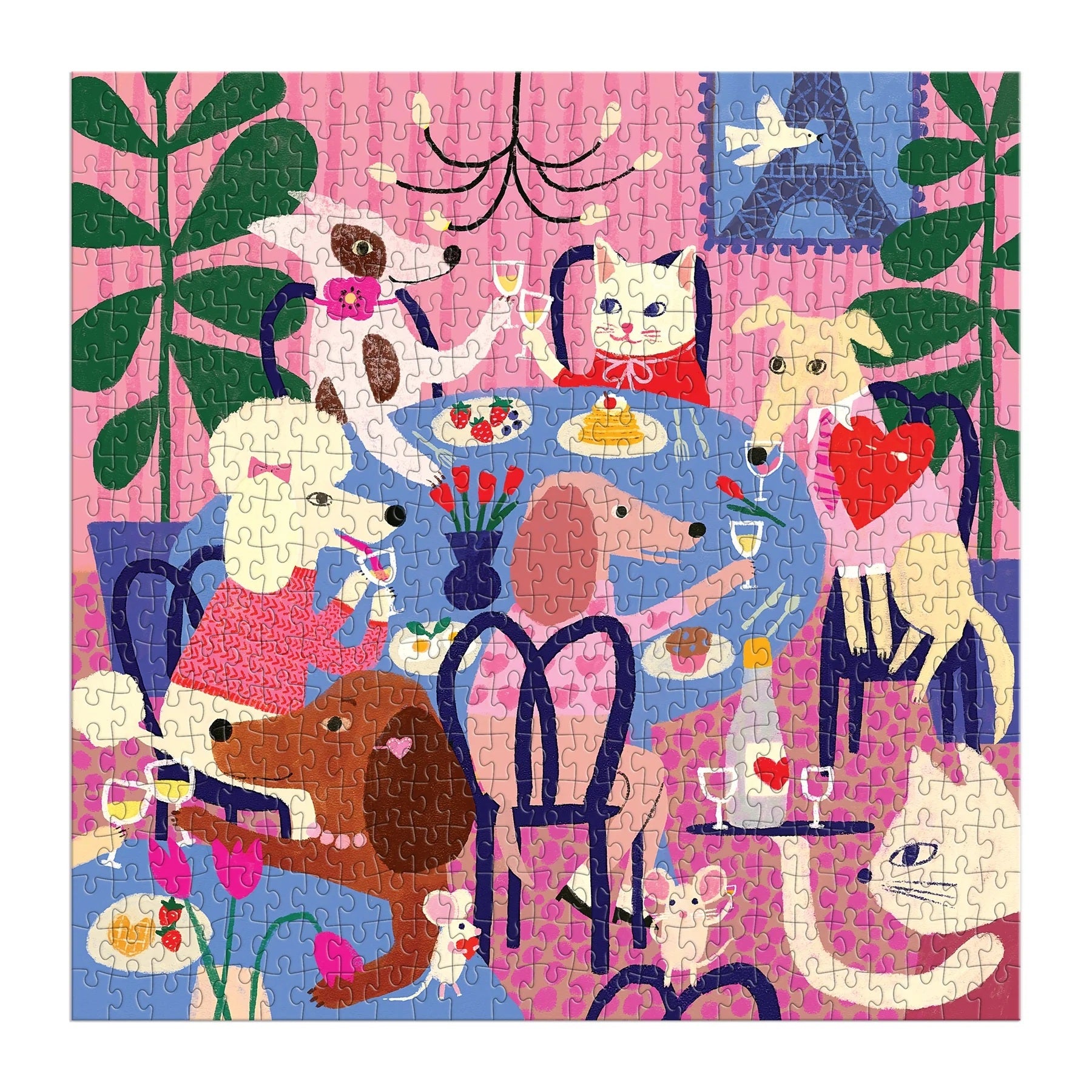 Paws For Love 500 Piece Jigsaw Puzzle - Galison 20 9780735385955_1