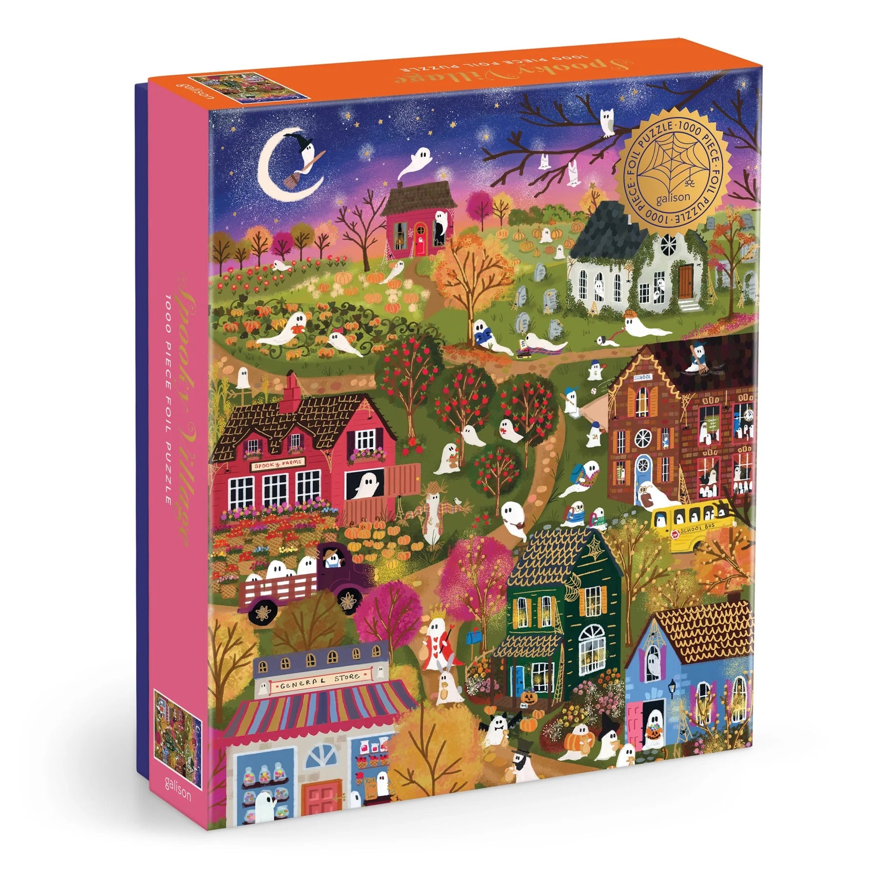 Spooky Village 1000 Piece Foil Jigsaw Puzzle - Laforme. Joy 9780735386075