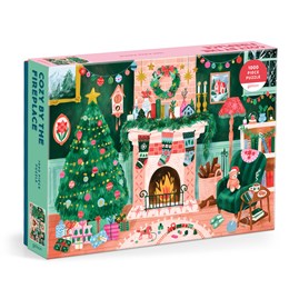 Cozy By The Fireplace 1000 Piece Jigsaw Puzzle - Galison 9780735386303