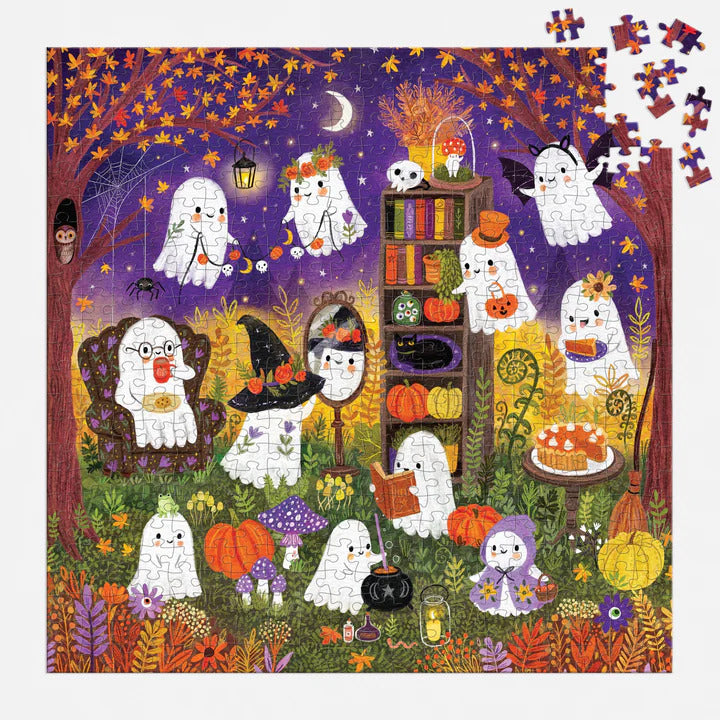 Ghostly Gathering 500 Piece Family Jigsaw Puzzle - Mudpuppy 9780735386648_2