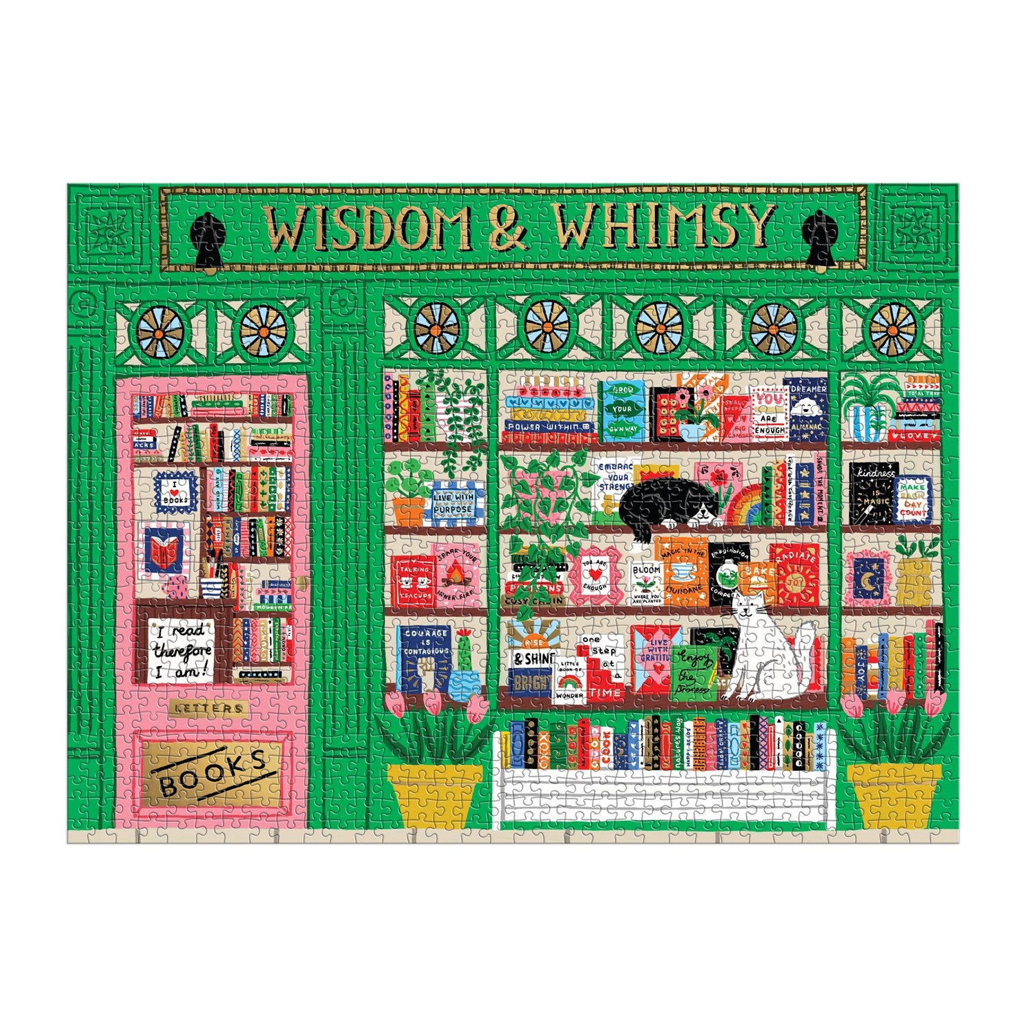 Wisdom & Whimsy Bookshop 1000 Piece Jigsaw Puzzle by Davies. Holly 20 9780735388000