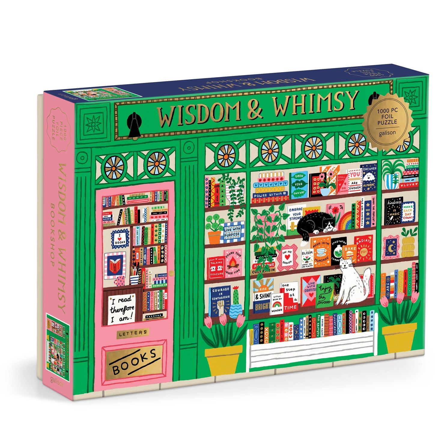 Wisdom & Whimsy Bookshop 1000 Piece Jigsaw Puzzle by Davies. Holly 20 9780735388000_1