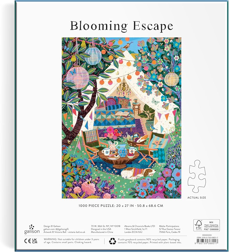 Blooming Escape 1000 Piece Jigsaw Puzzle - Ball. Victoria 20 9780735388017_1