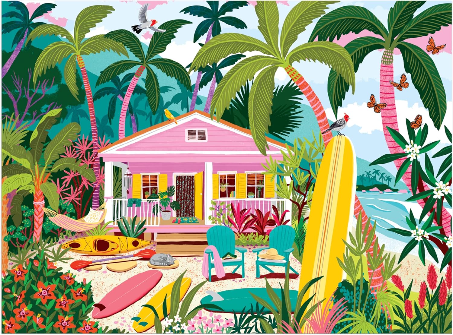 Surfside Bungalow 1000 Piece Jigsaw Puzzle - Cornelius. Julia 20 9780735388086_6