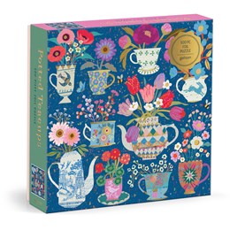Potted Teacups 500 Piece Foil Jigsaw Puzzle - Ball. Victoria 20 9780735388154