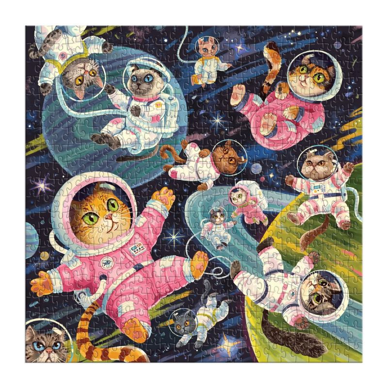 A Space Meowdyssey 500 Piece Jigsaw Puzzle - Baertl. Lucia 20 9780735388192_1