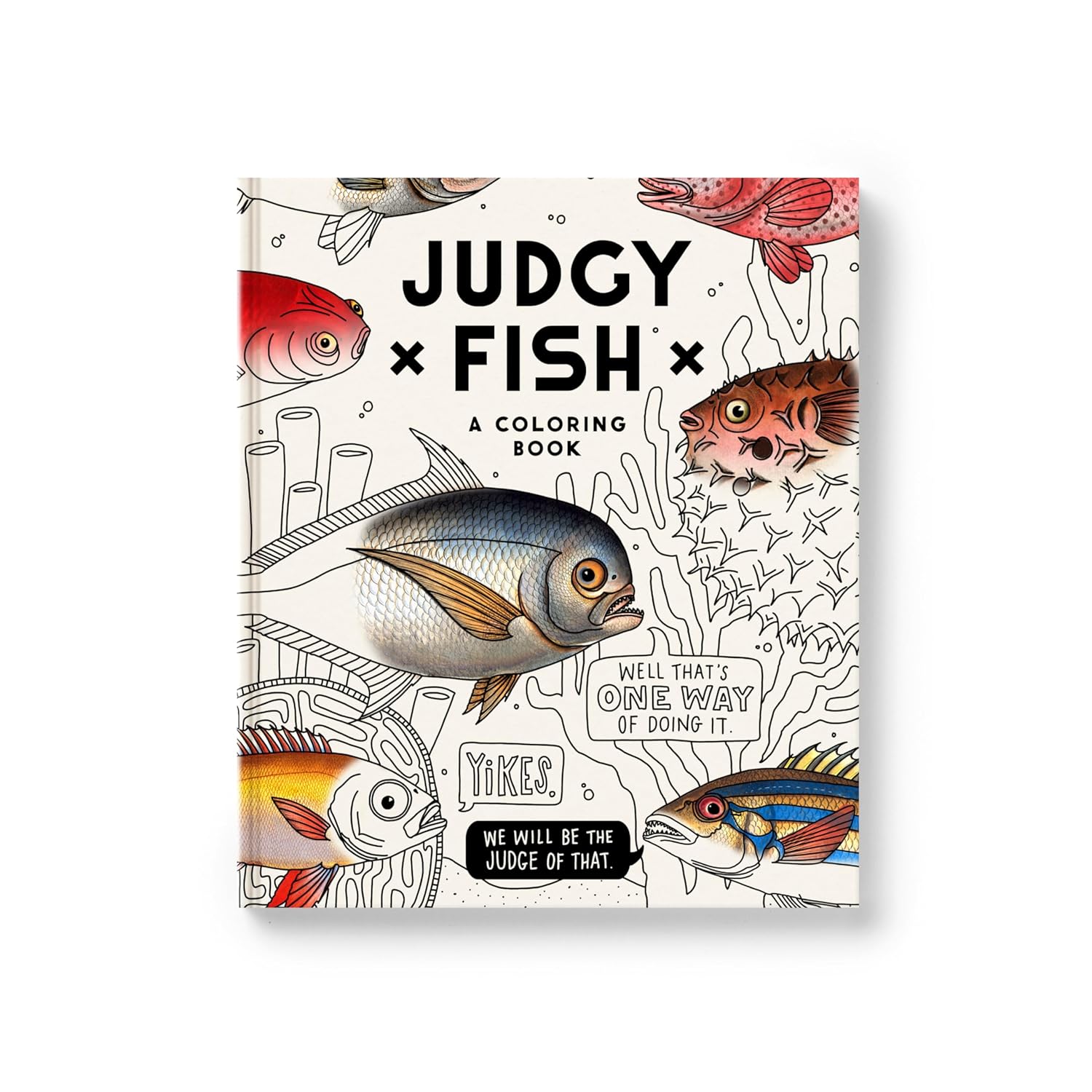 Judgy Fish Coloring Book by Brass Monkey 20 9780735388307
