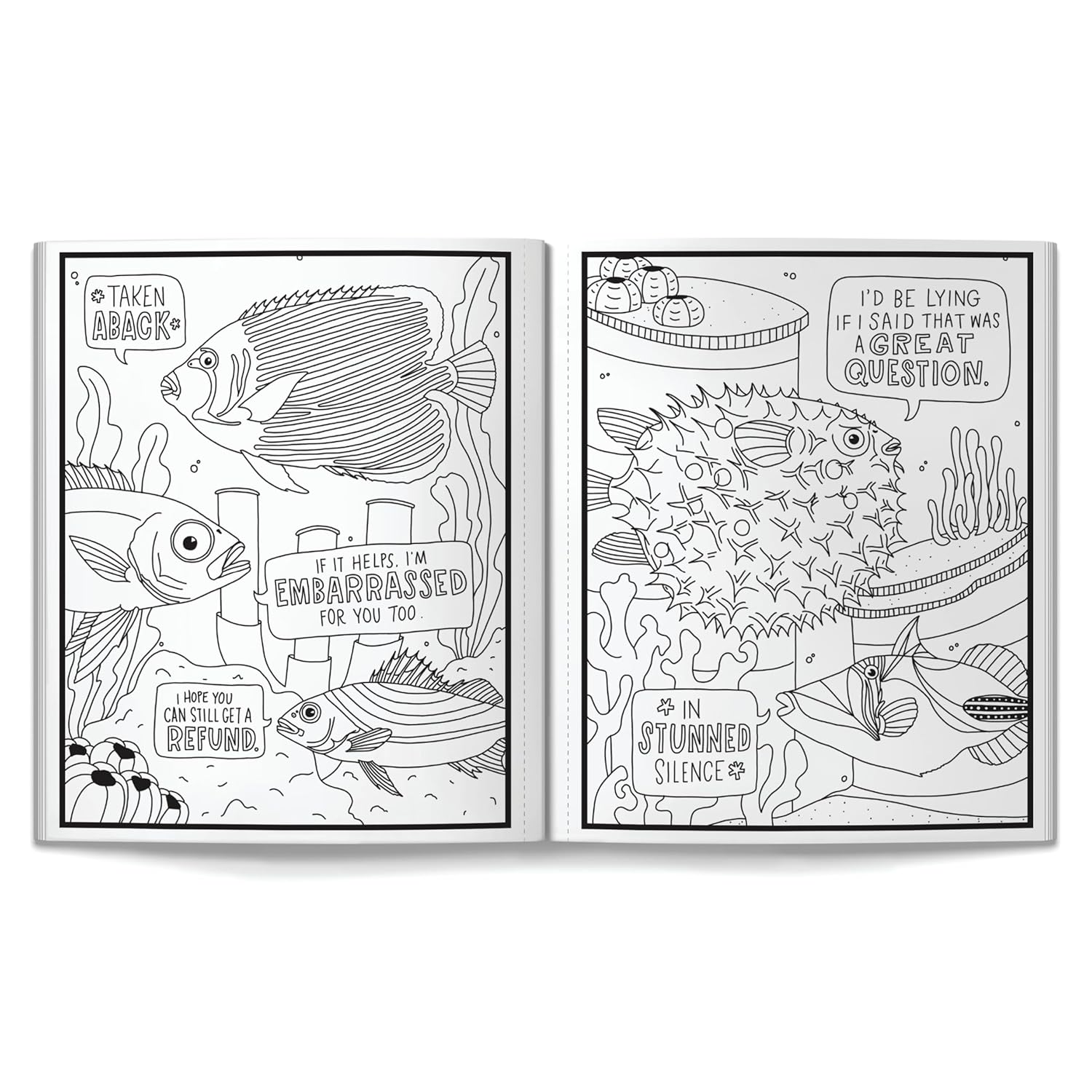 Judgy Fish Coloring Book by Brass Monkey 20 9780735388307_2