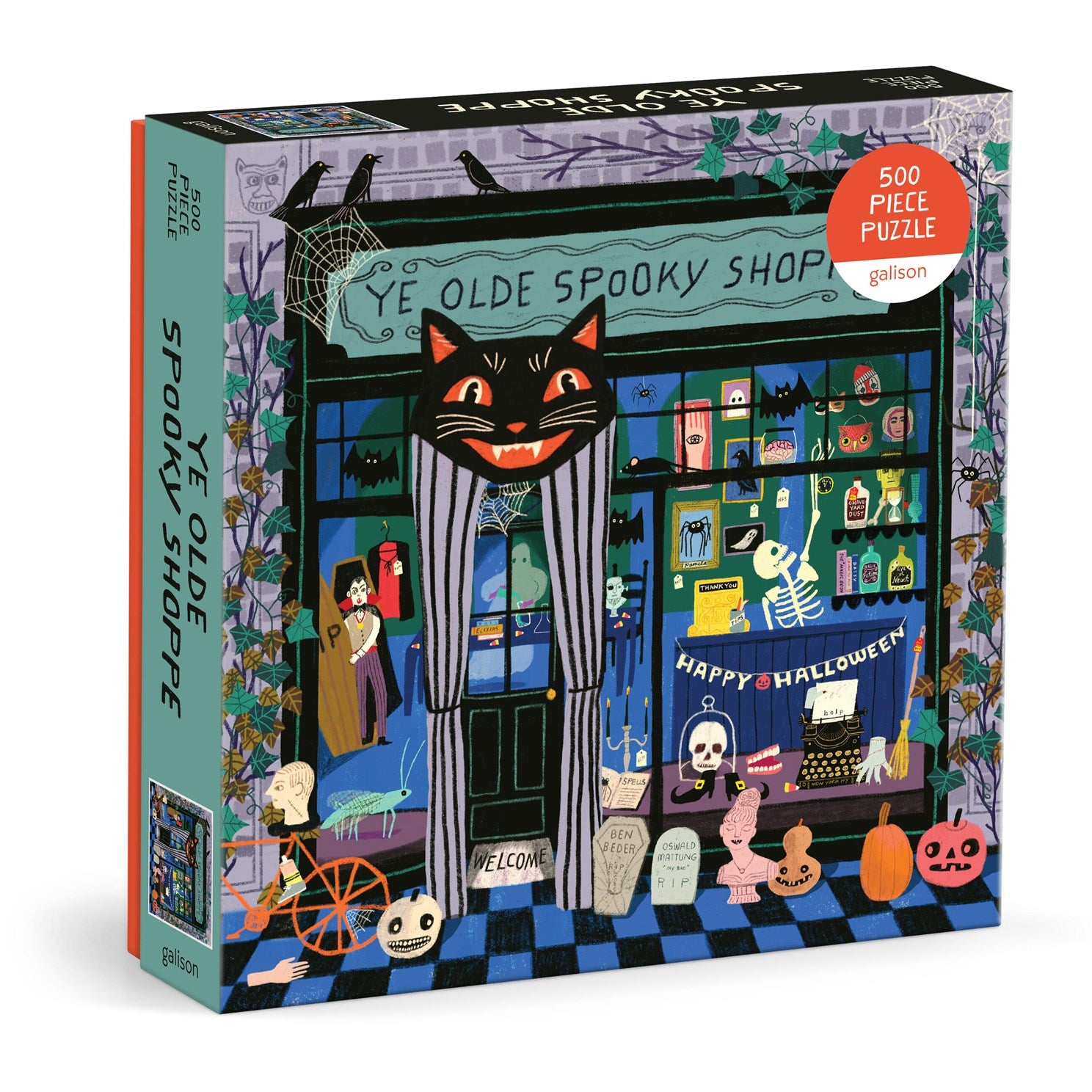 Ye Old Spooky Shoppe 500 Piece Jigsaw Puzzle, Illustrated by Bentley. Anne 20 9780735389120